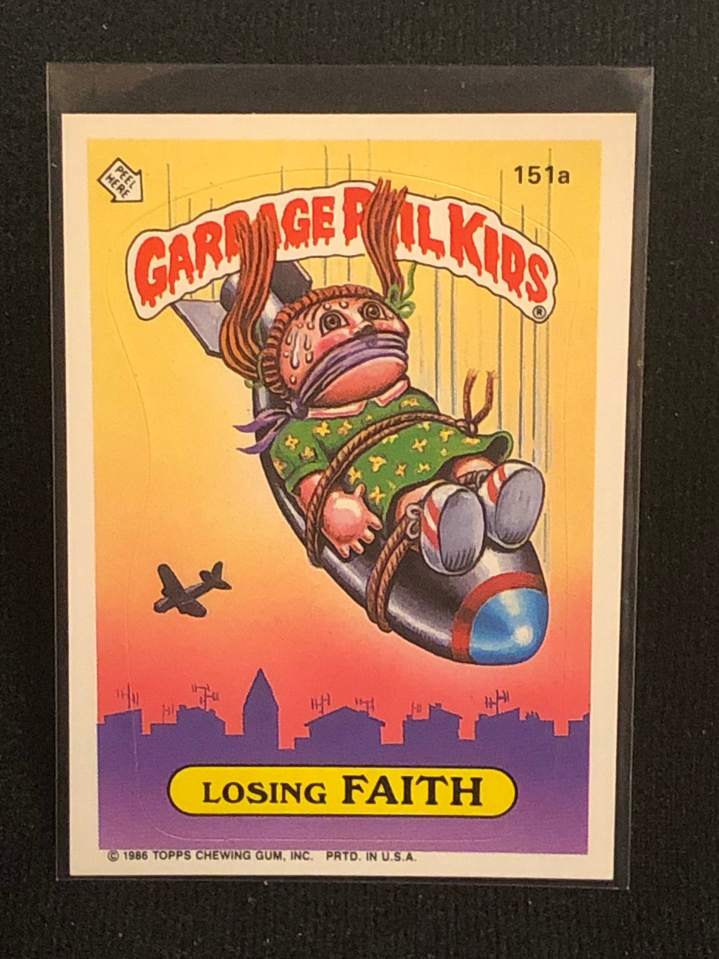 Garbage Pail Kids Original Series 4 (os4) 151a Losing Faith