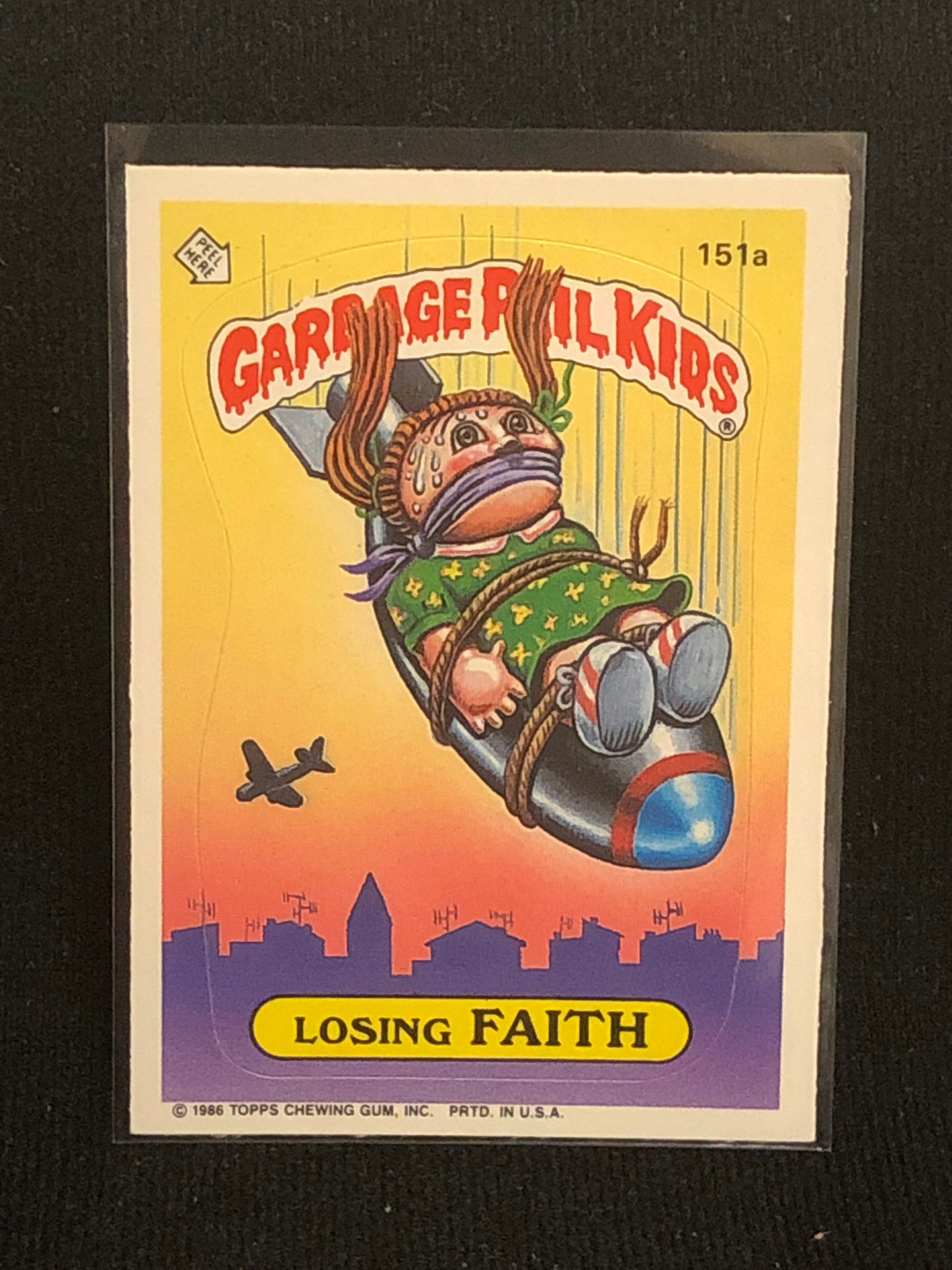 Garbage Pail Kids Original Series 4 (os4) 151a Losing Faith