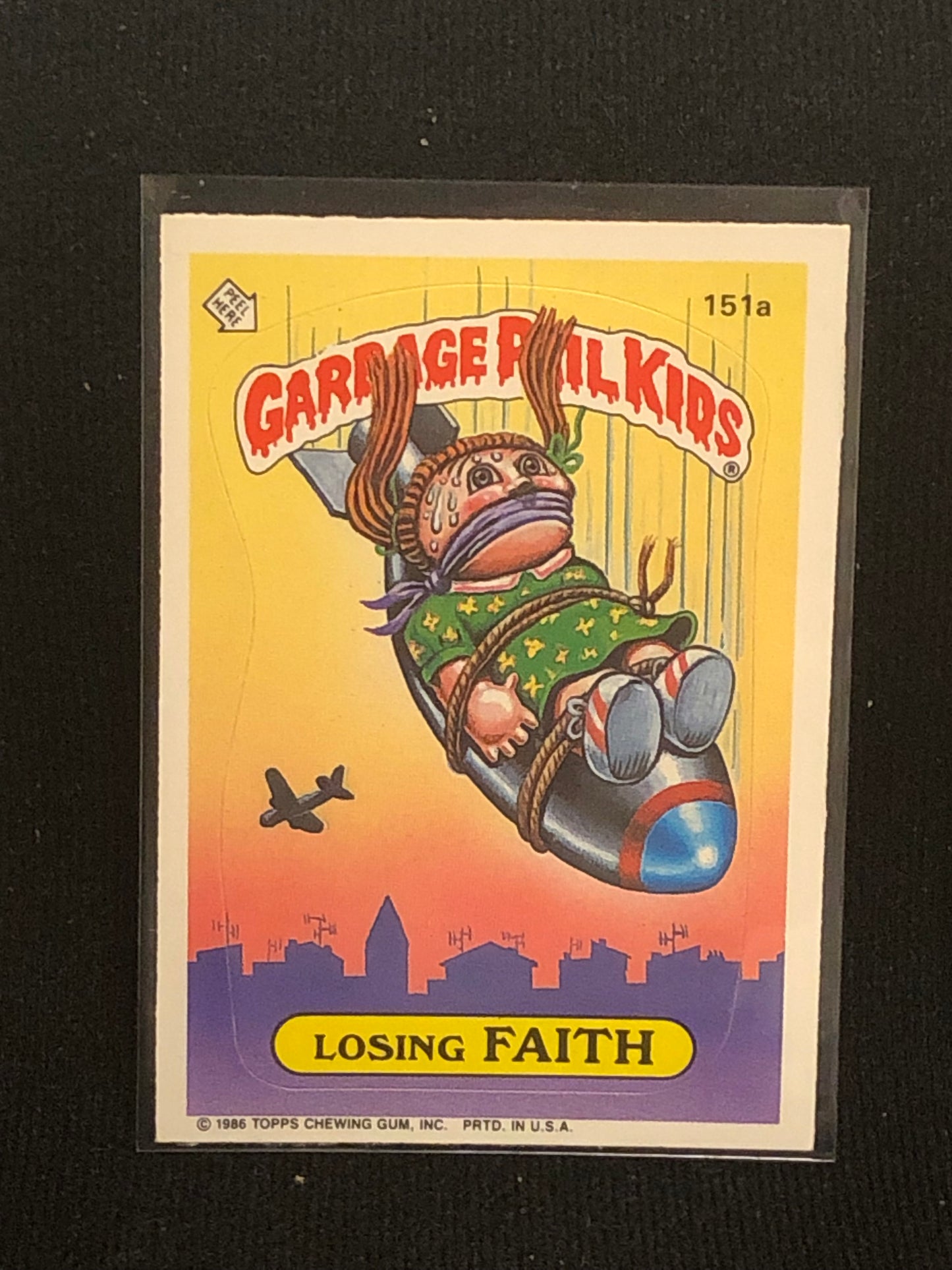 Garbage Pail Kids Original Series 4 (os4) 151a Losing Faith