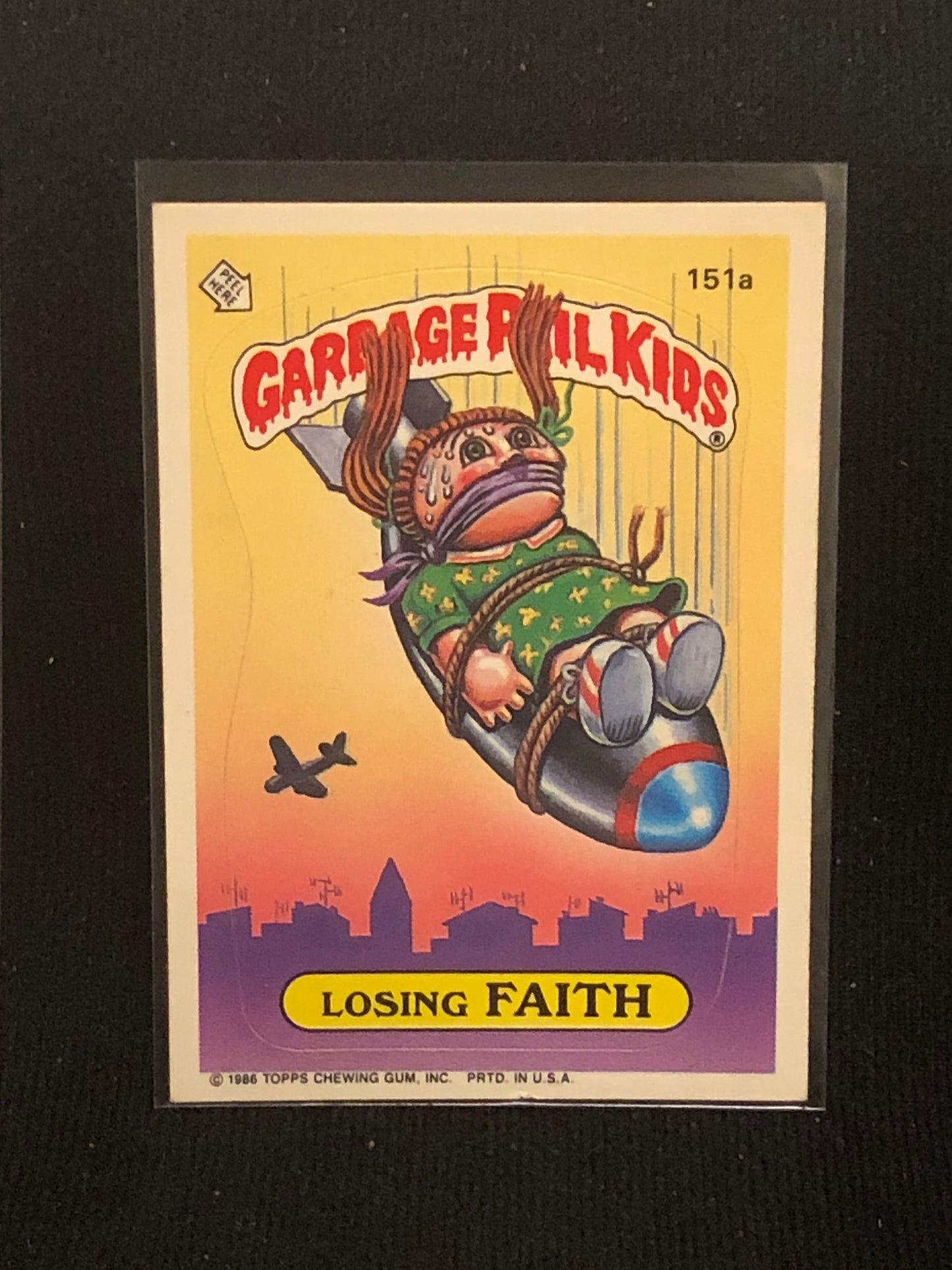 Garbage Pail Kids Original Series 4 (os4) 151a Losing Faith