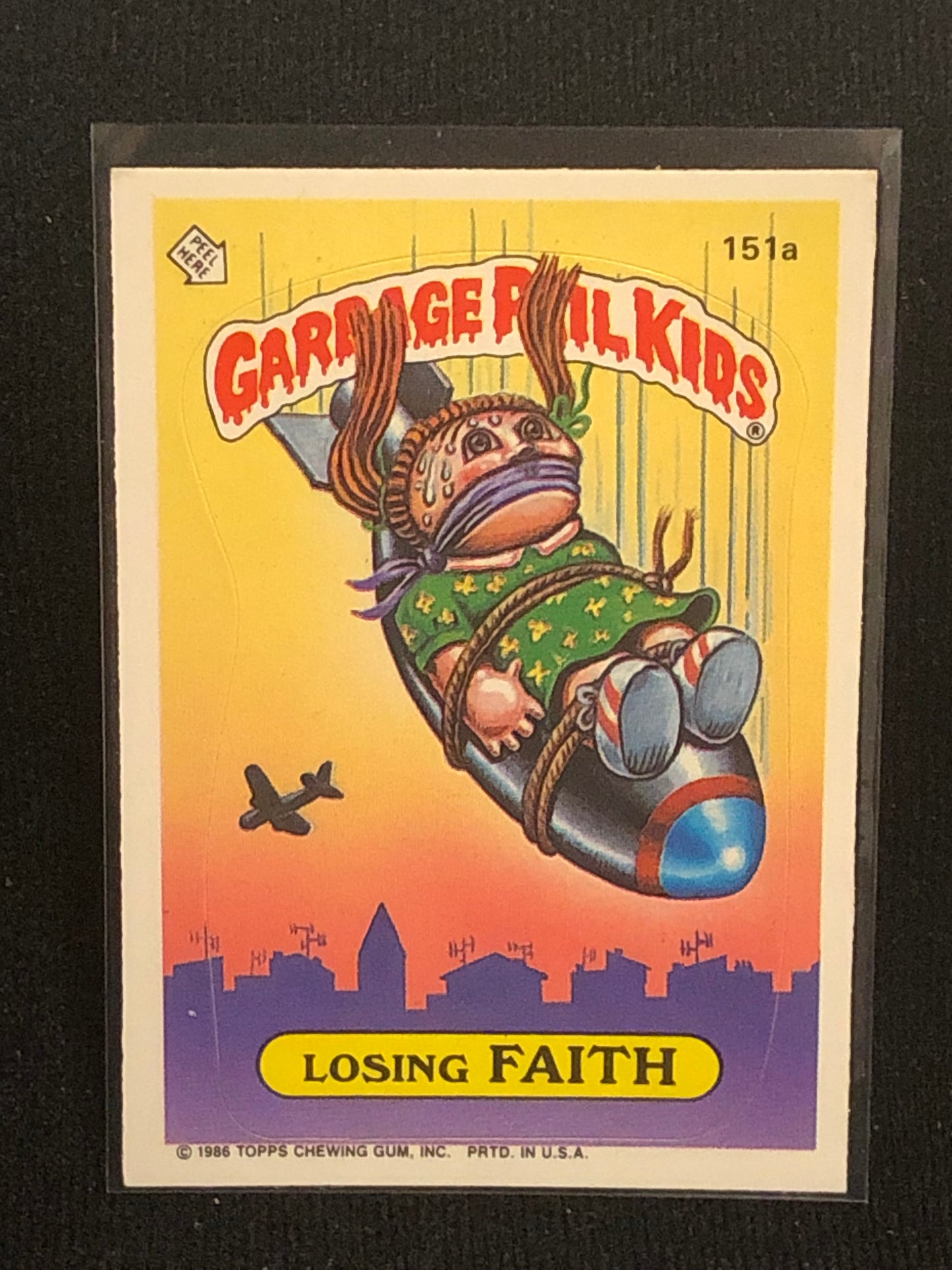 Garbage Pail Kids Original Series 4 (os4) 151a Losing Faith