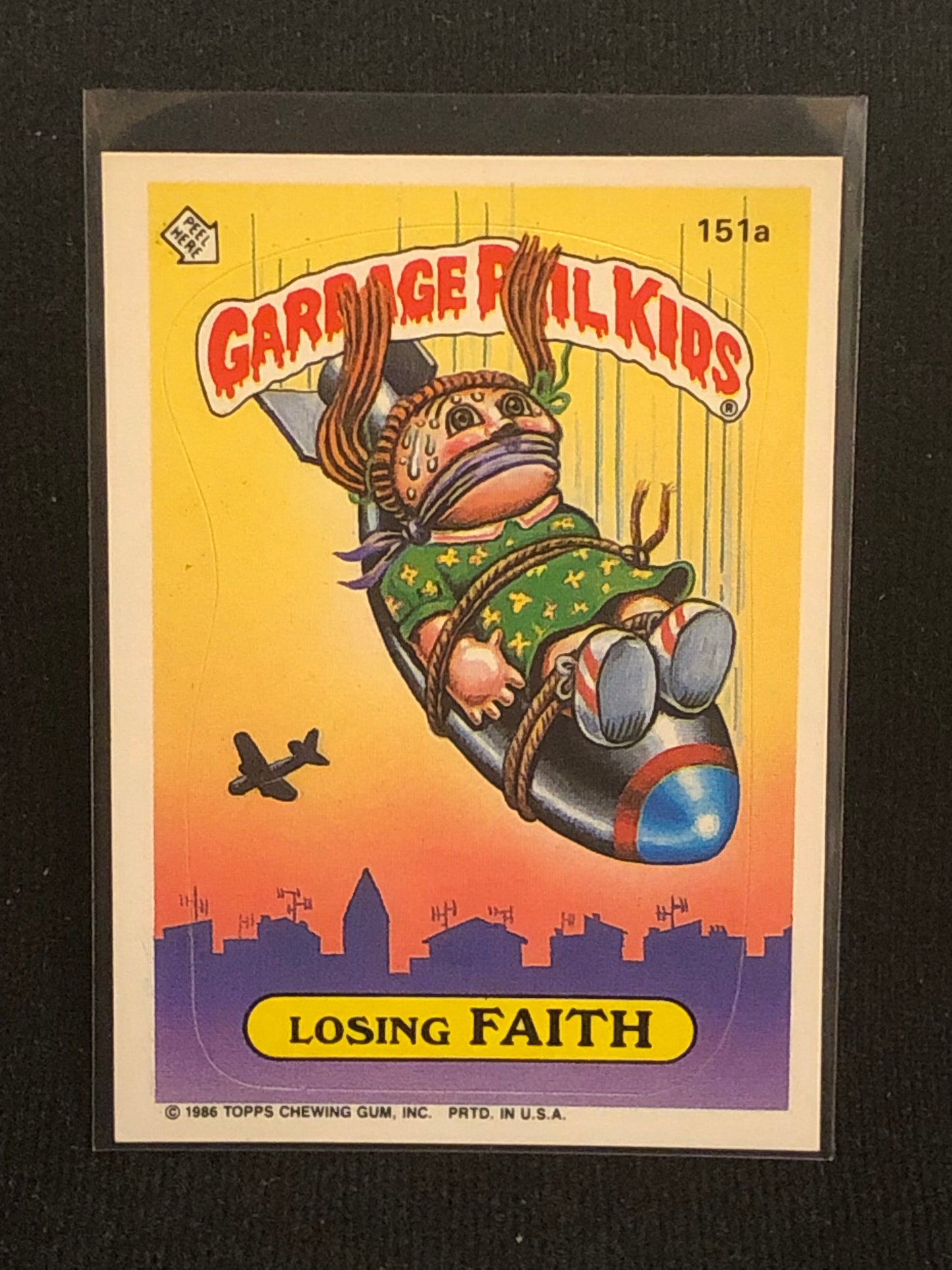 Garbage Pail Kids Original Series 4 (os4) 151a Losing Faith