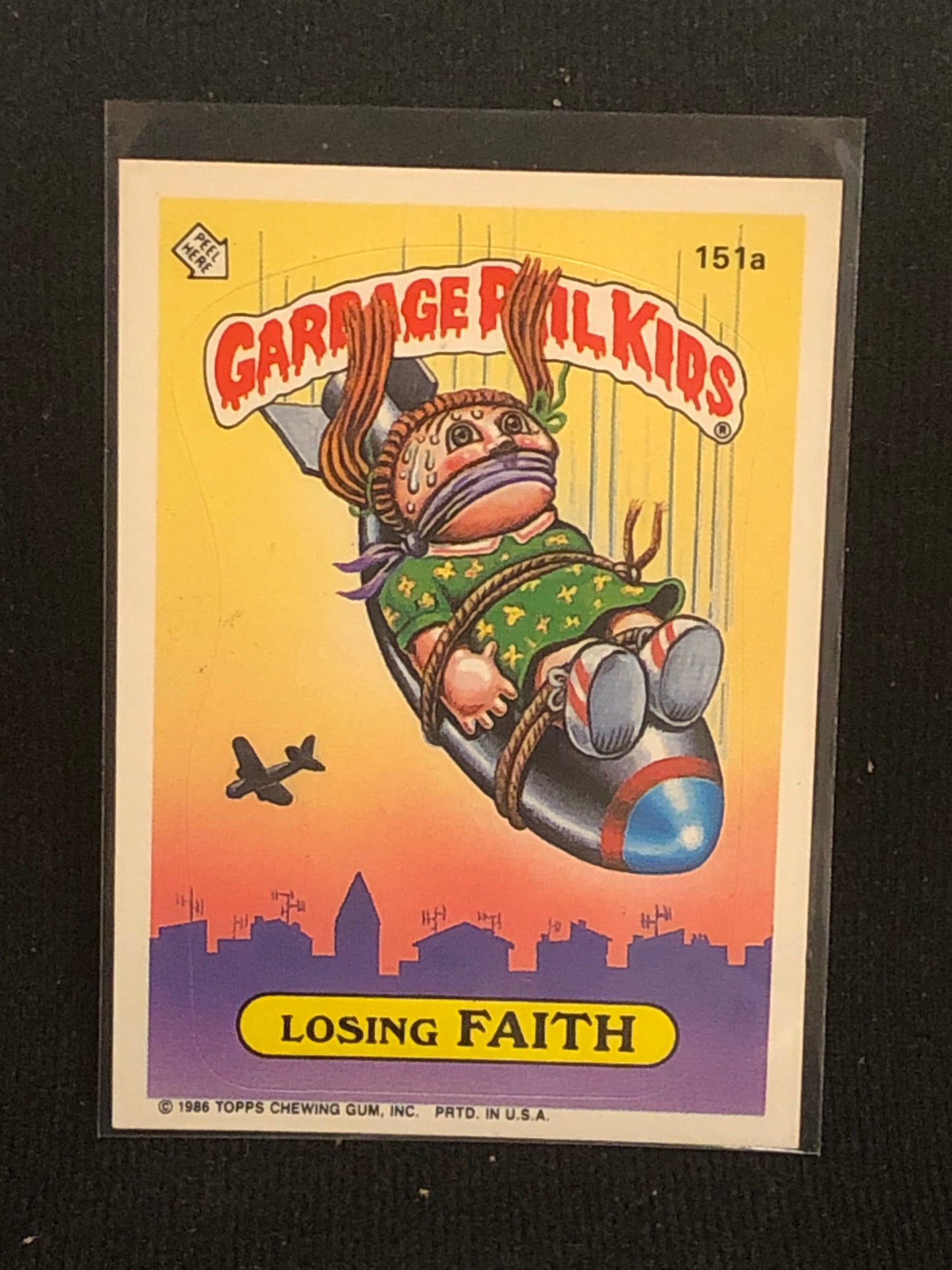 Garbage Pail Kids Original Series 4 (os4) 151a Losing Faith