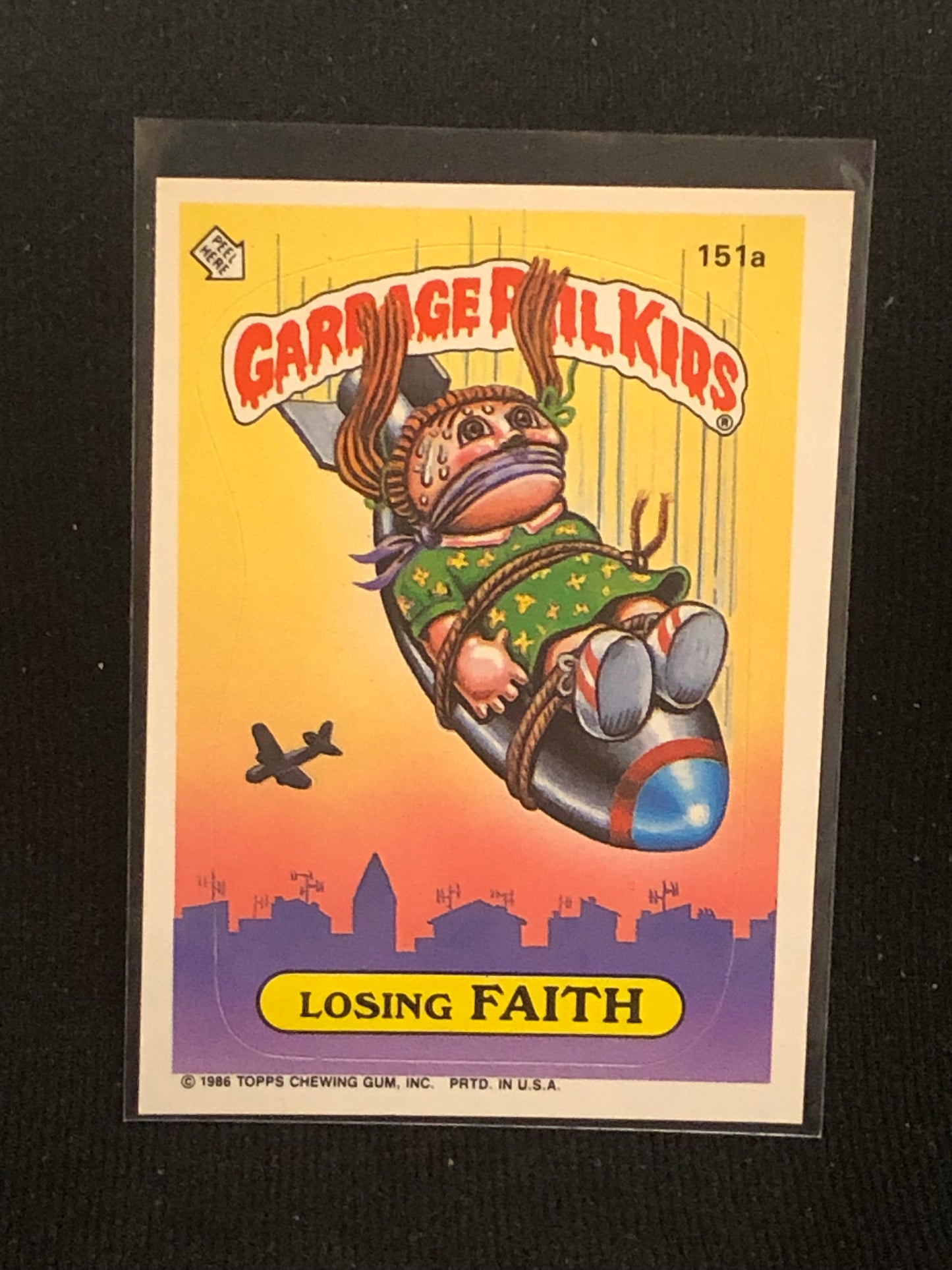 Garbage Pail Kids Original Series 4 (os4) 151a Losing Faith