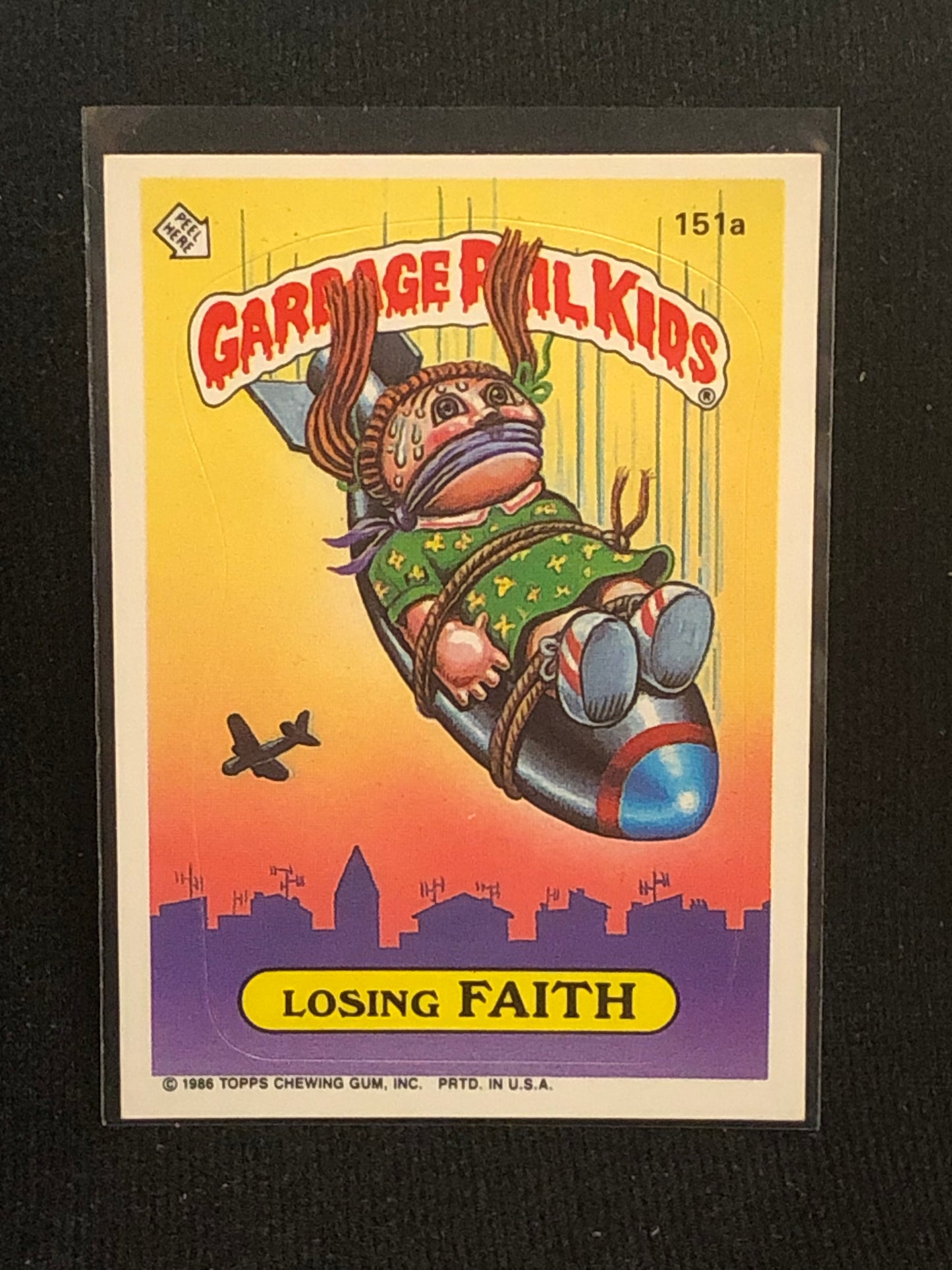 Garbage Pail Kids Original Series 4 (os4) 151a Losing Faith