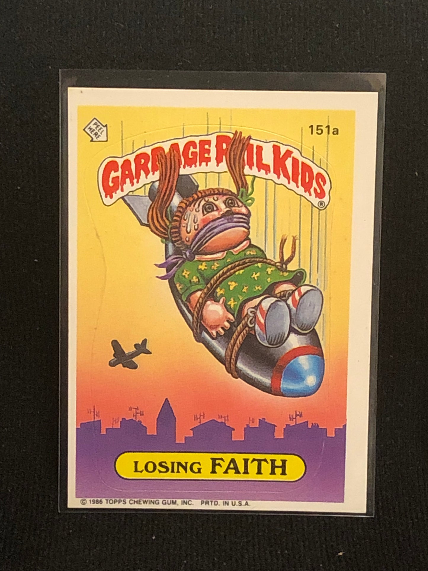 Garbage Pail Kids Original Series 4 (os4) 151a Losing Faith