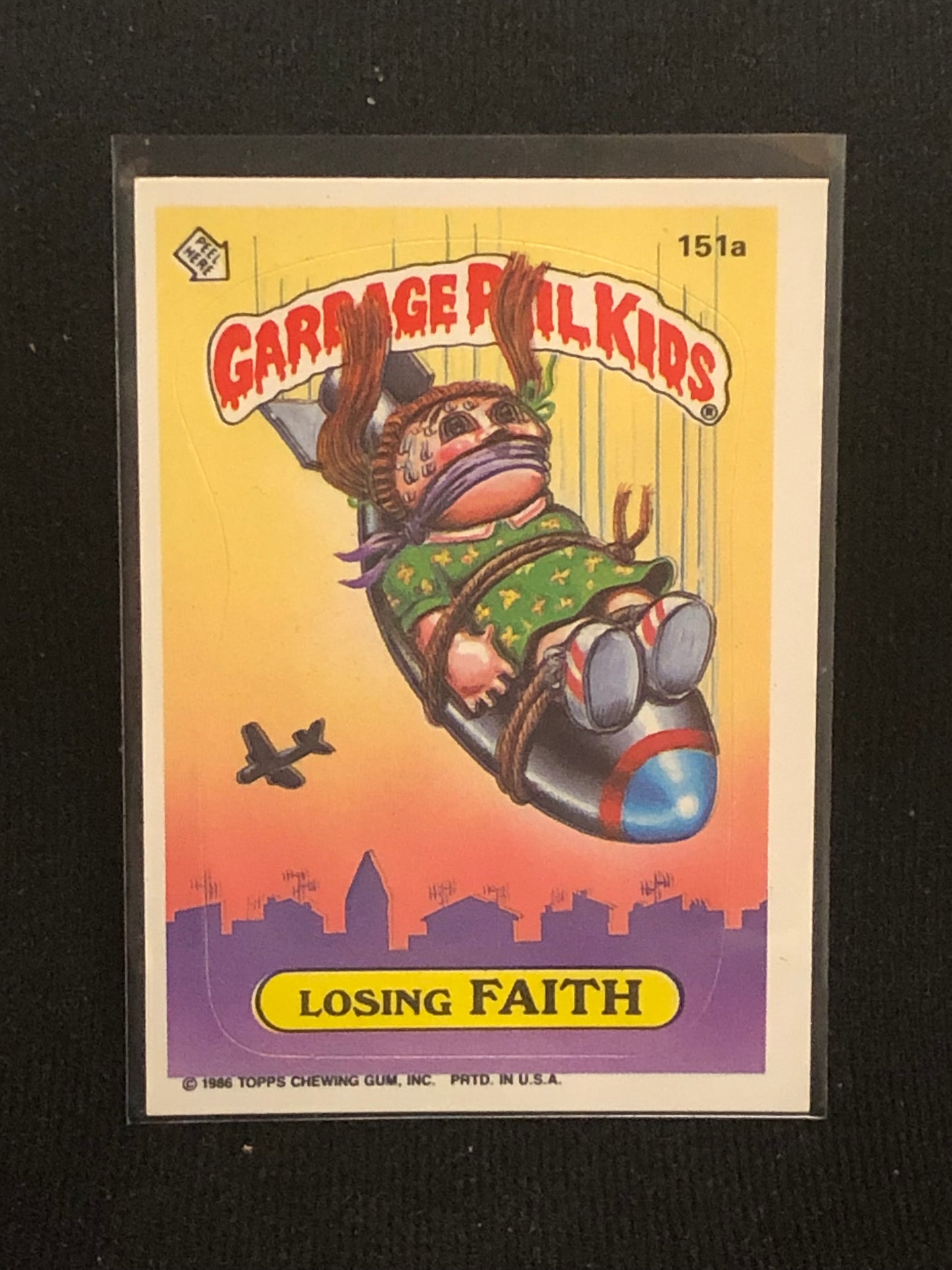 Garbage Pail Kids Original Series 4 (os4) 151a Losing Faith