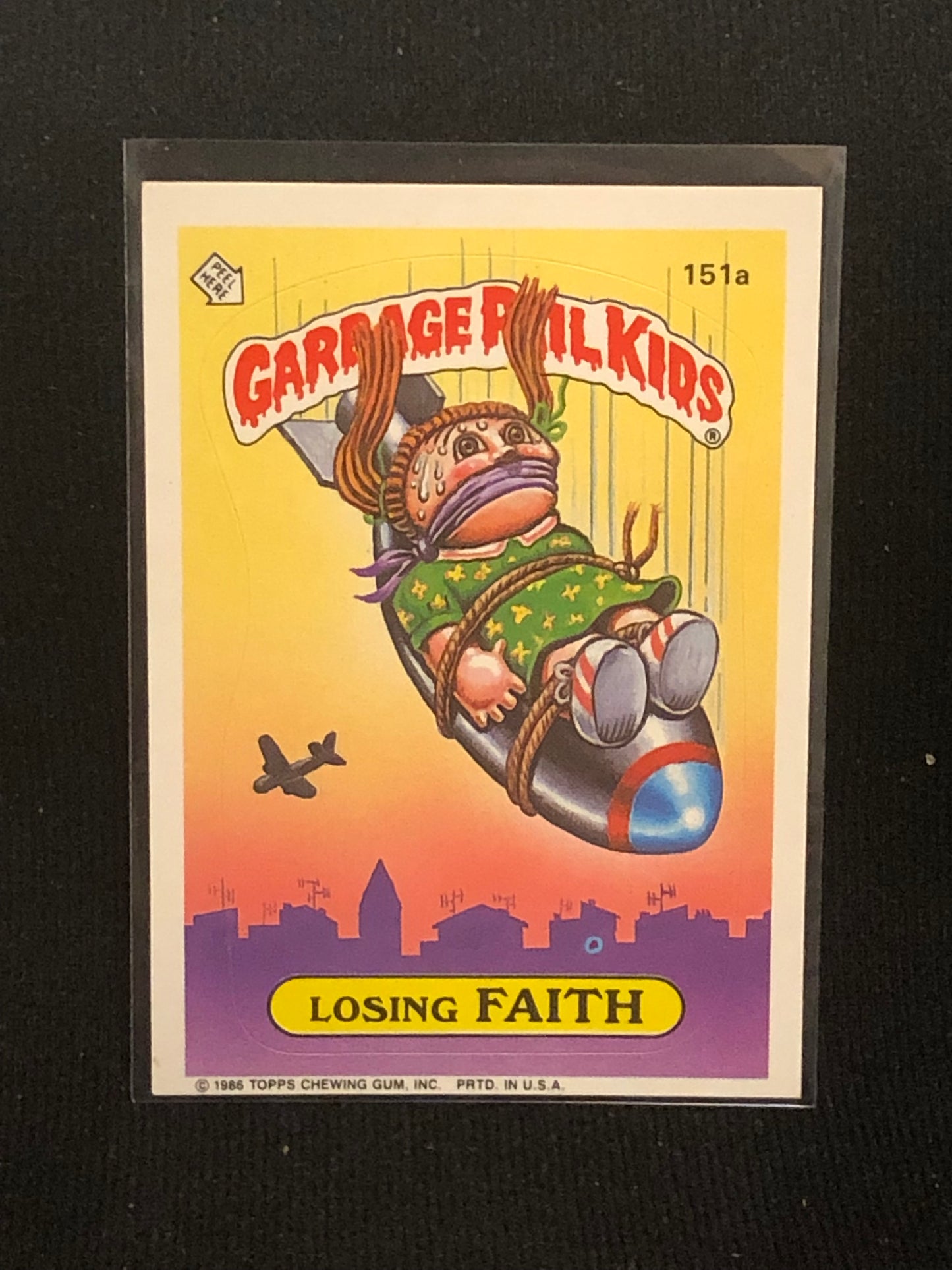 Garbage Pail Kids Original Series 4 (os4) 151a Losing Faith