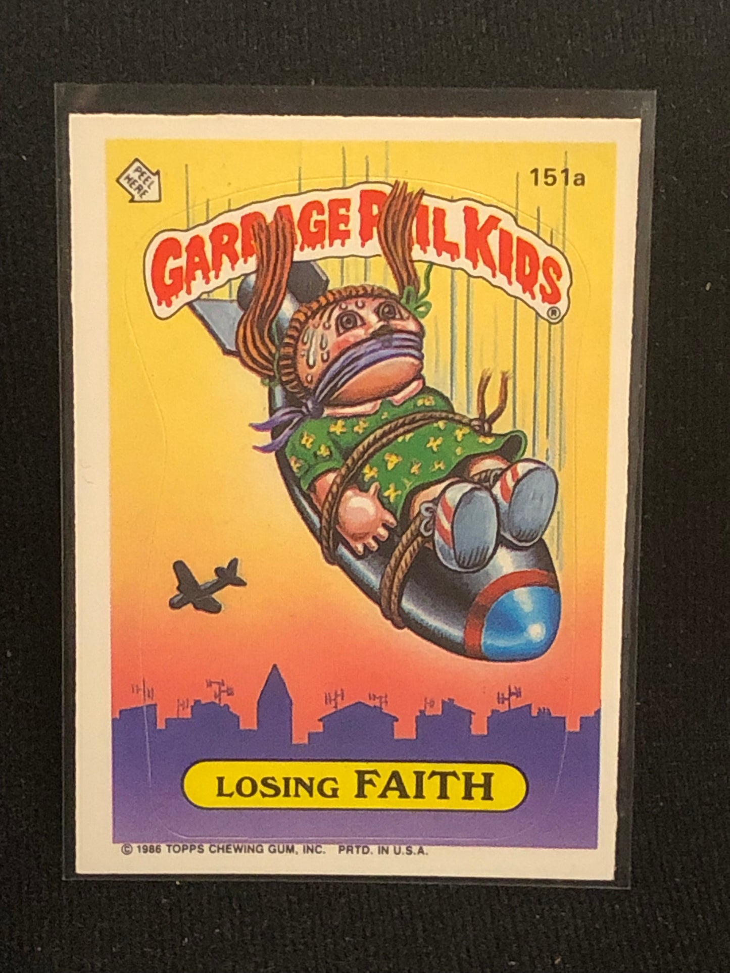 Garbage Pail Kids Original Series 4 (os4) 151a Losing Faith