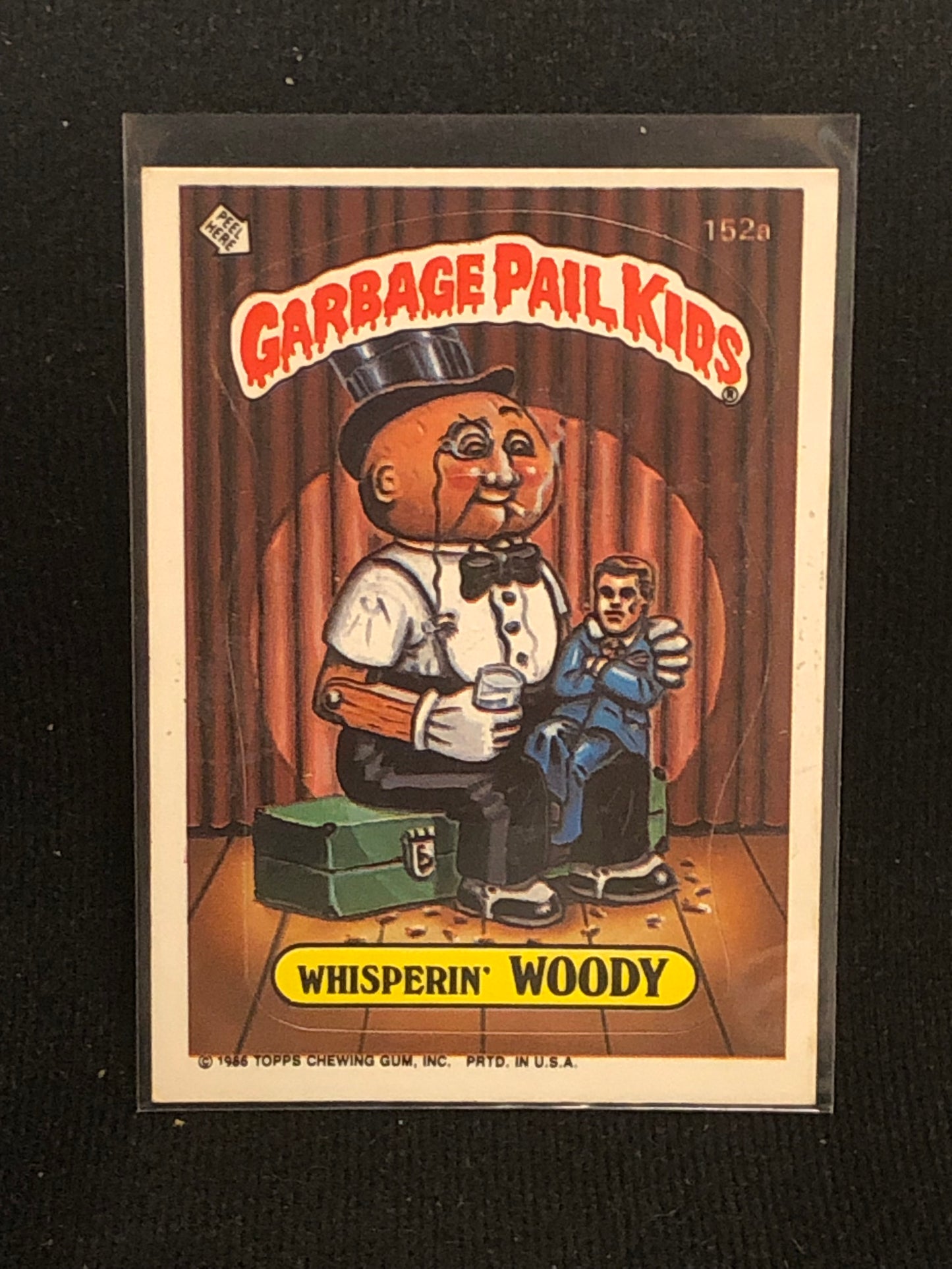 Garbage Pail Kids Original Series 4 (os4) 152a Whisperin Woody