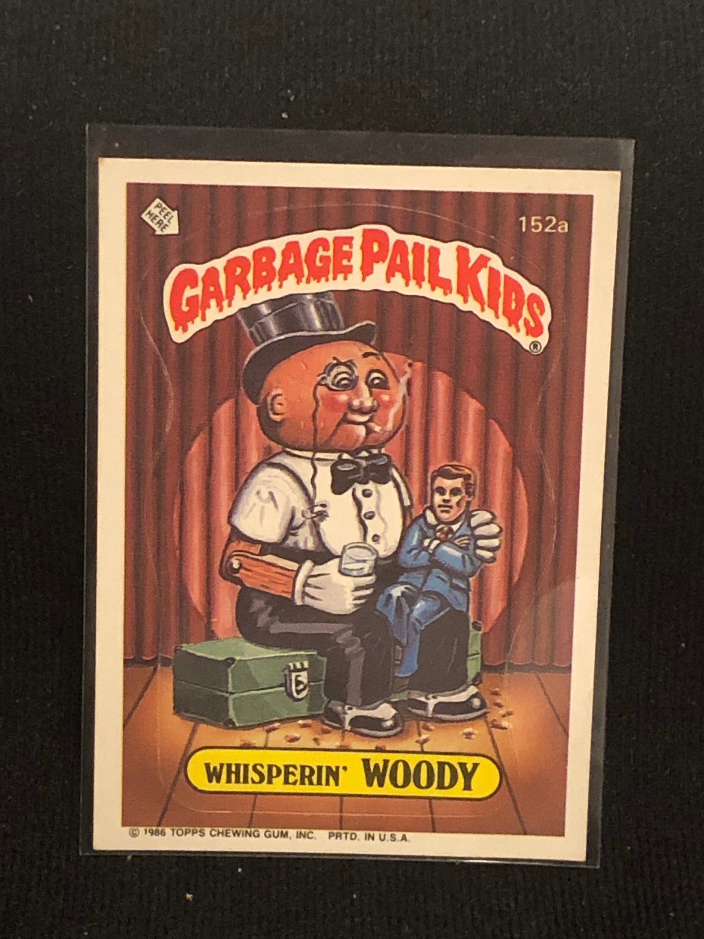 Garbage Pail Kids Original Series 4 (os4) 152a Whisperin Woody