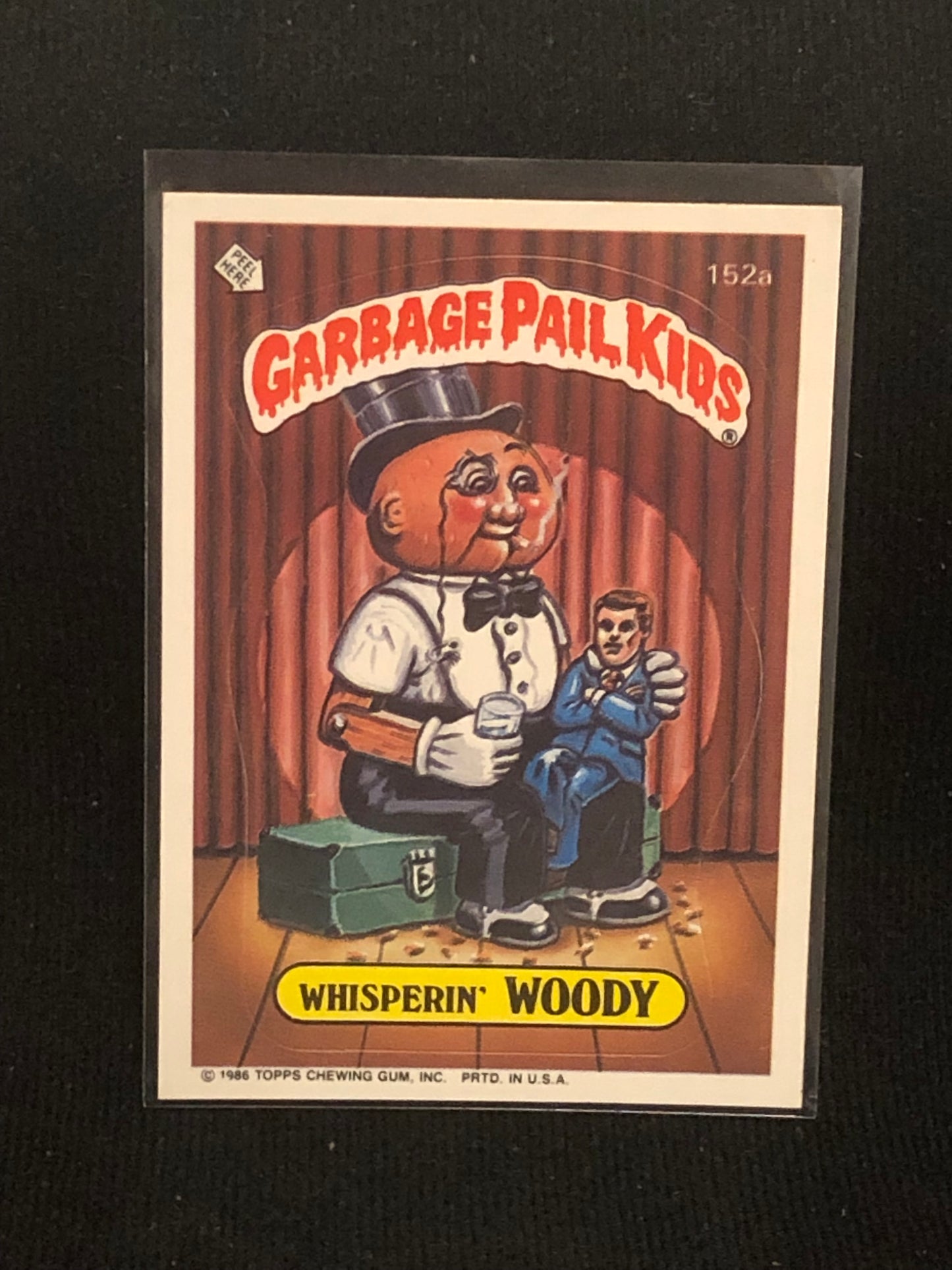 Garbage Pail Kids Original Series 4 (os4) 152a Whisperin Woody