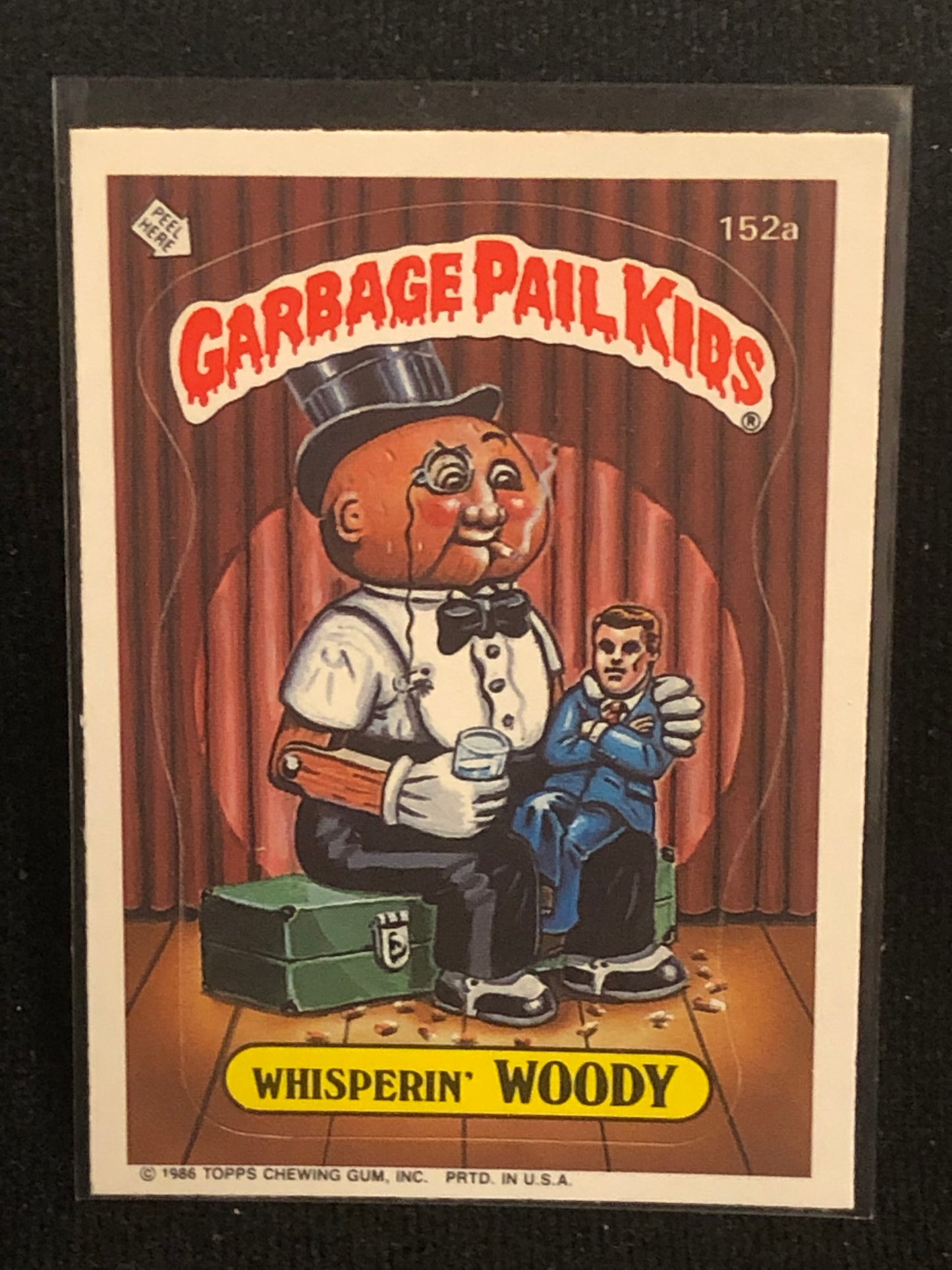 Garbage Pail Kids Original Series 4 (os4) 152a Whisperin Woody