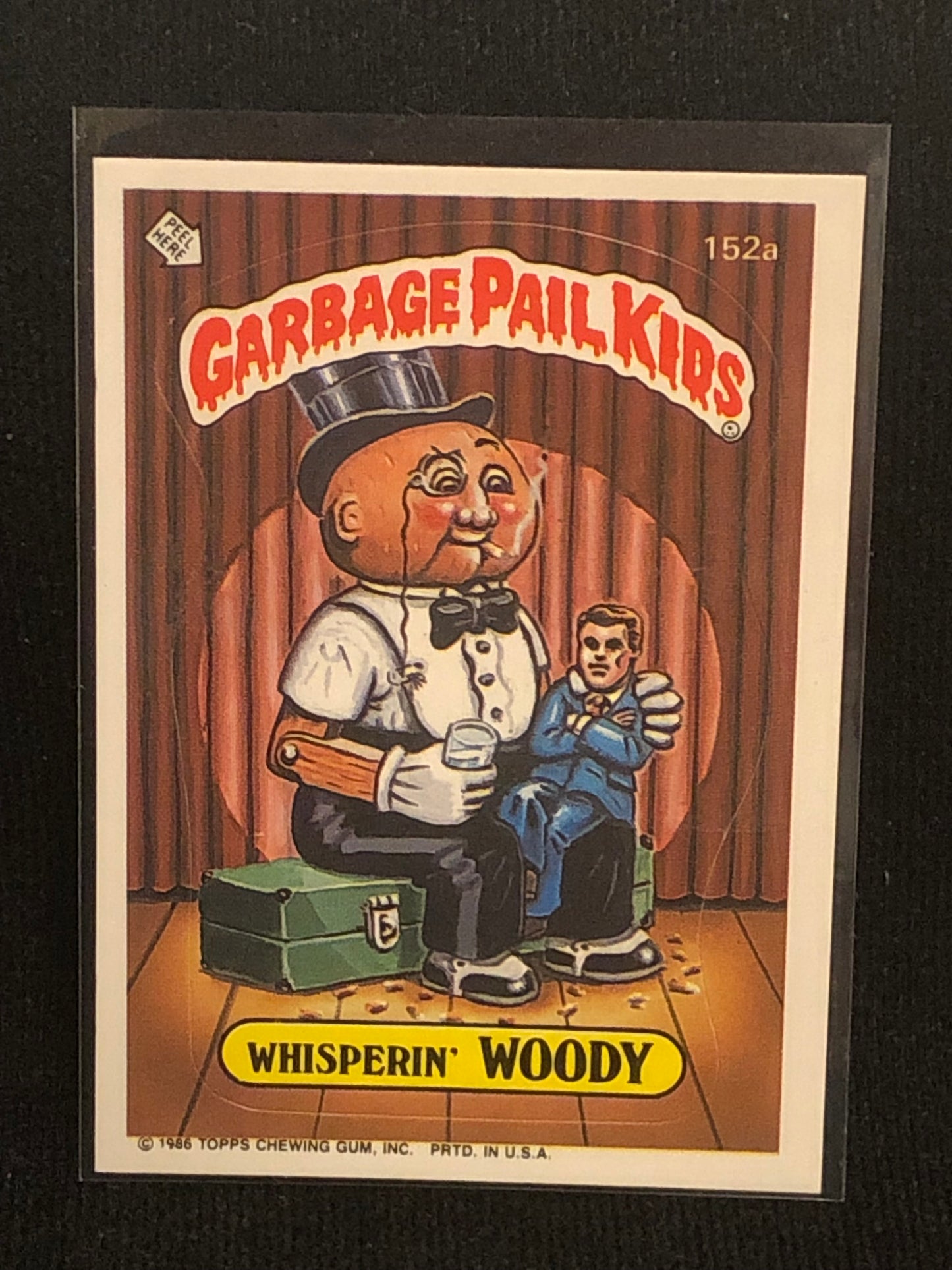 Garbage Pail Kids Original Series 4 (os4) 152a Whisperin Woody