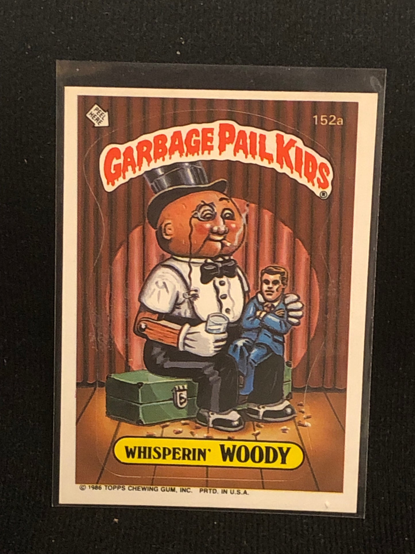 Garbage Pail Kids Original Series 4 (os4) 152a Whisperin Woody