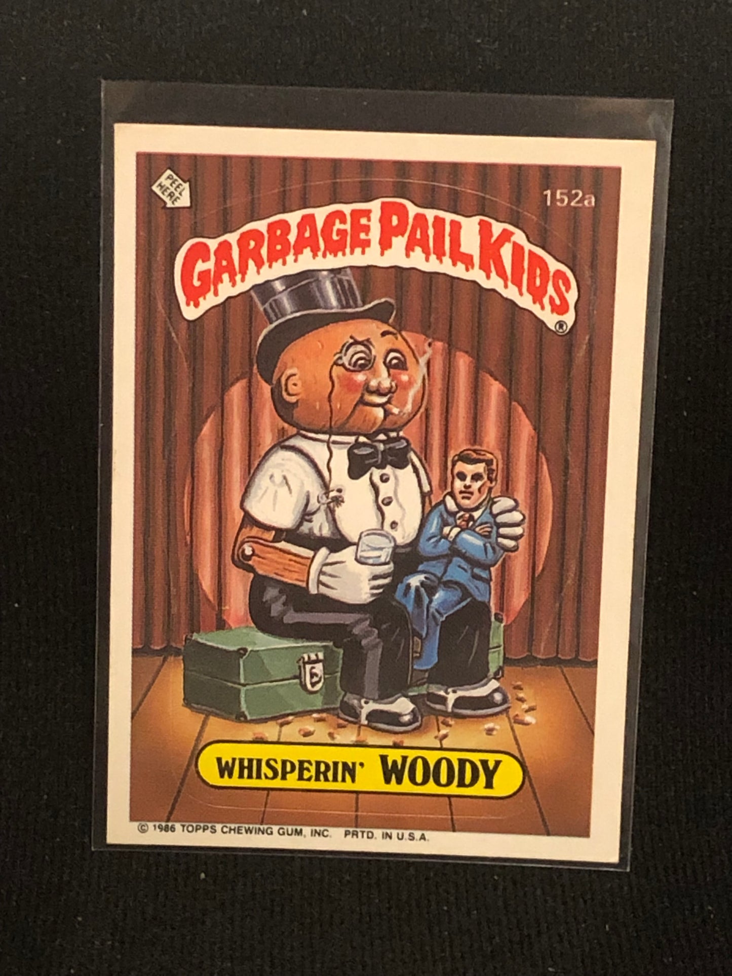 Garbage Pail Kids Original Series 4 (os4) 152a Whisperin Woody