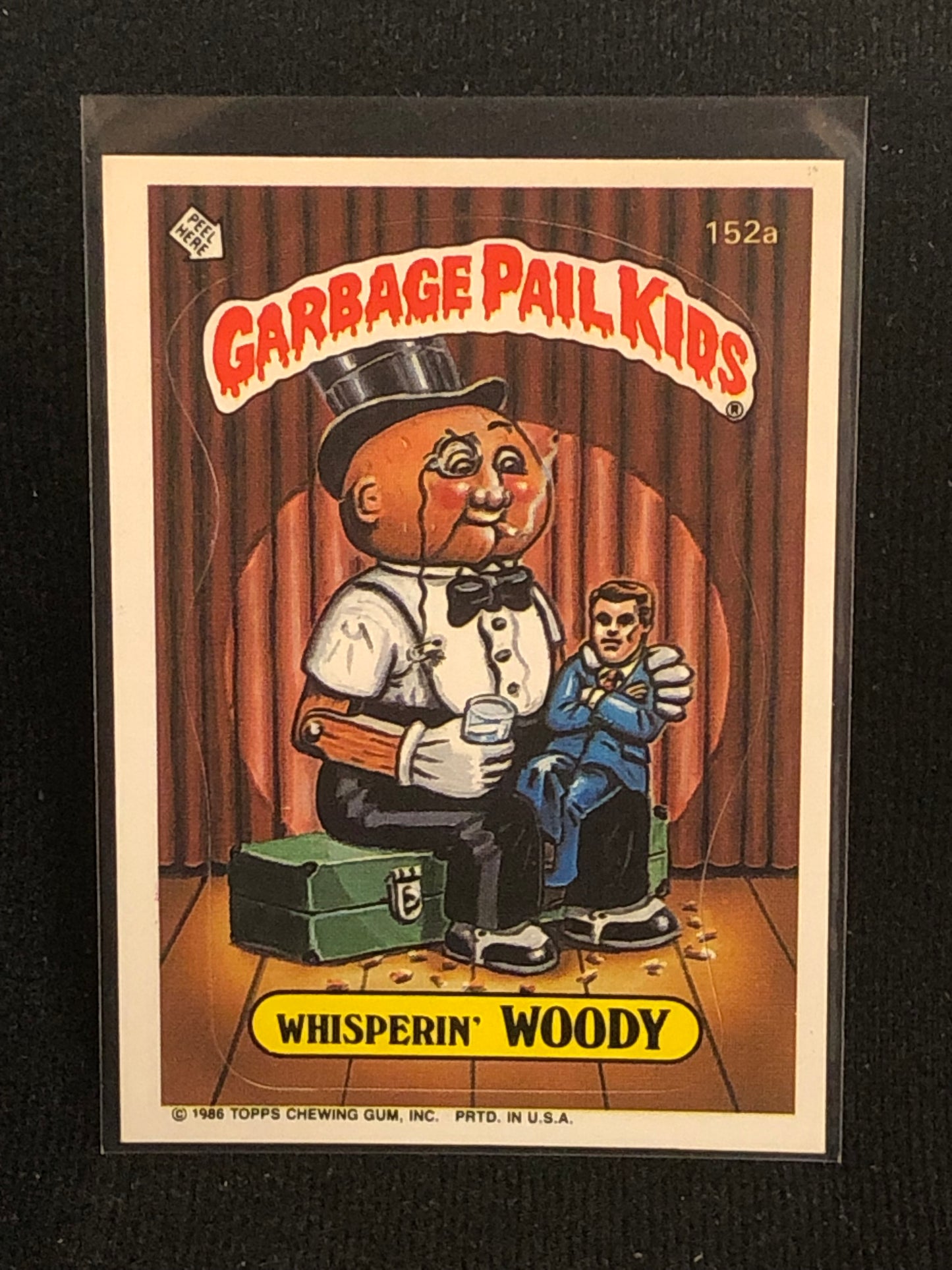 Garbage Pail Kids Original Series 4 (os4) 152a Whisperin Woody