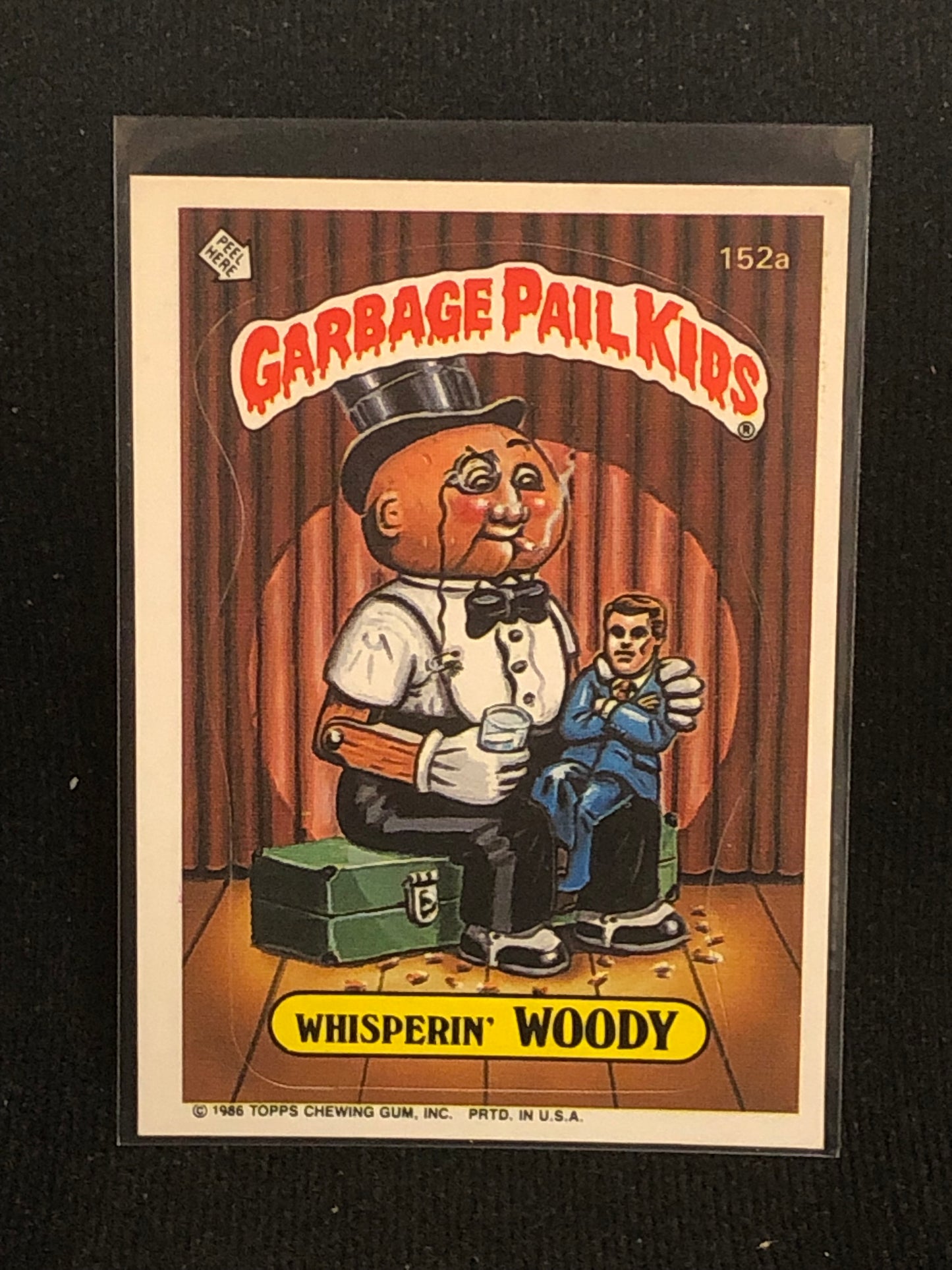 Garbage Pail Kids Original Series 4 (os4) 152a Whisperin Woody