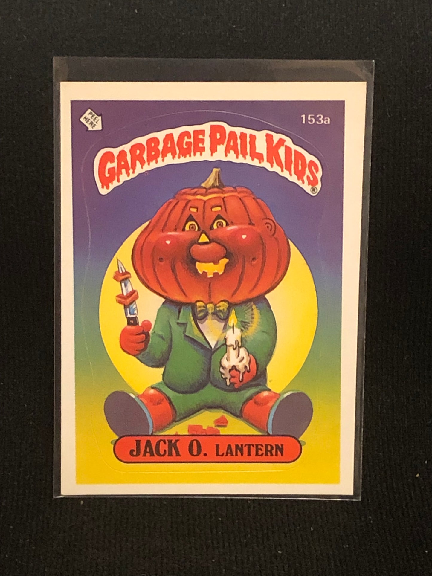 Garbage Pail Kids Original Series 4 (os4) 153a Jack O Lantern