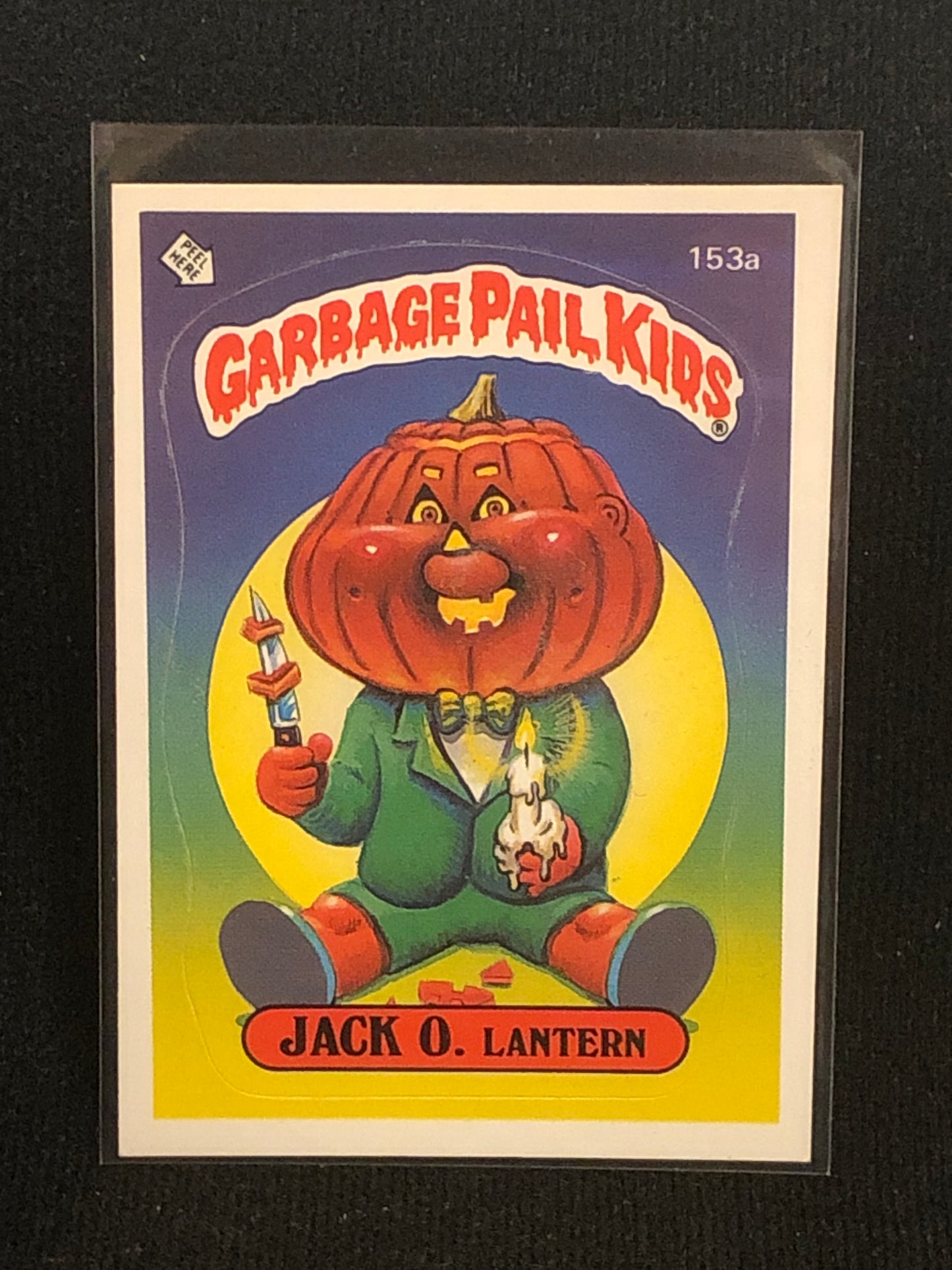 Garbage Pail Kids Original Series 4 (os4) 153a Jack O Lantern