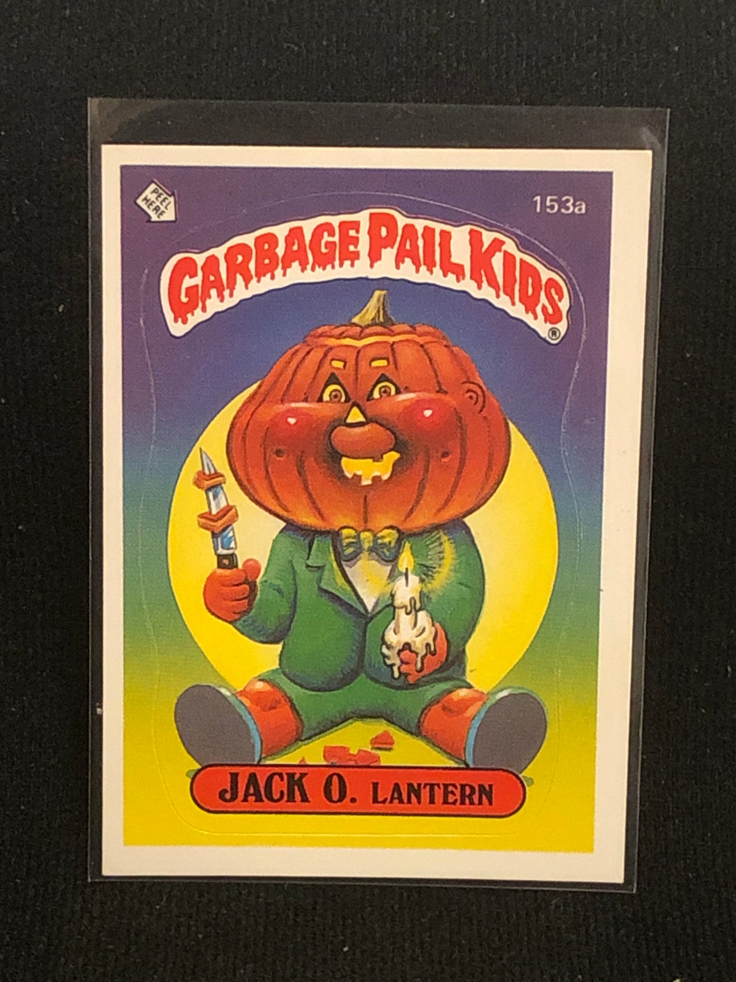 Garbage Pail Kids Original Series 4 (os4) 153a Jack O Lantern