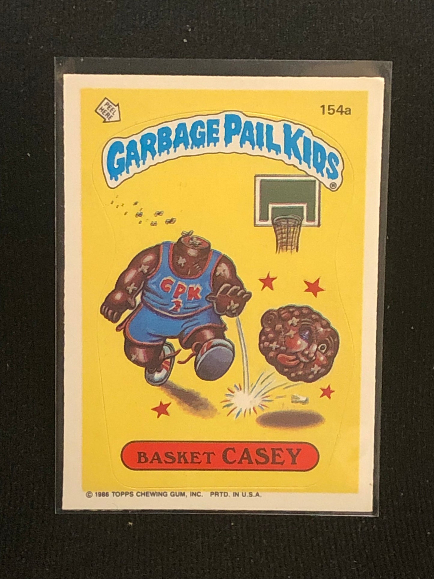 Garbage Pail Kids Original Series 4 (os4) 154a Basket Casey