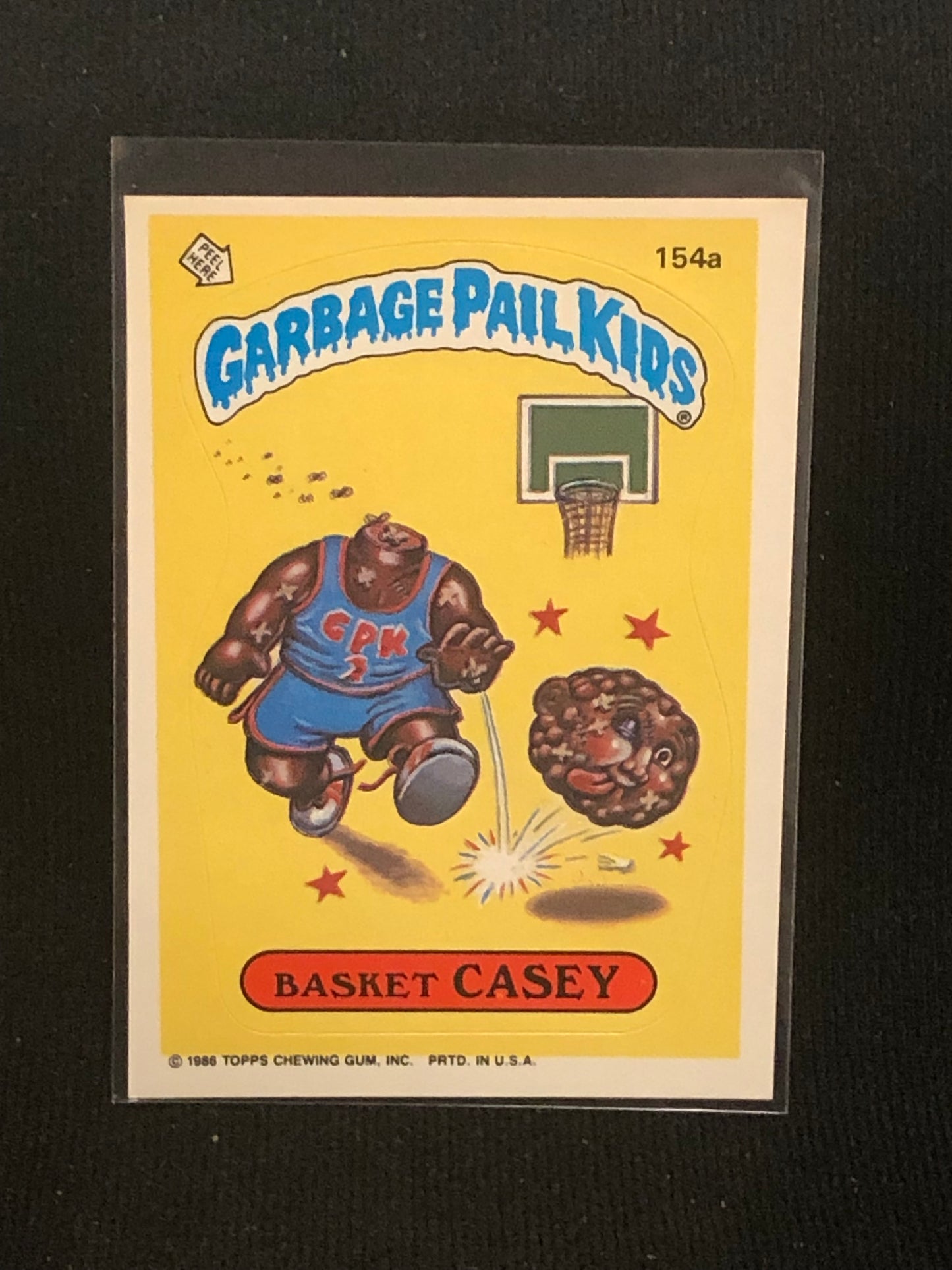 Garbage Pail Kids Original Series 4 (os4) 154a Basket Casey