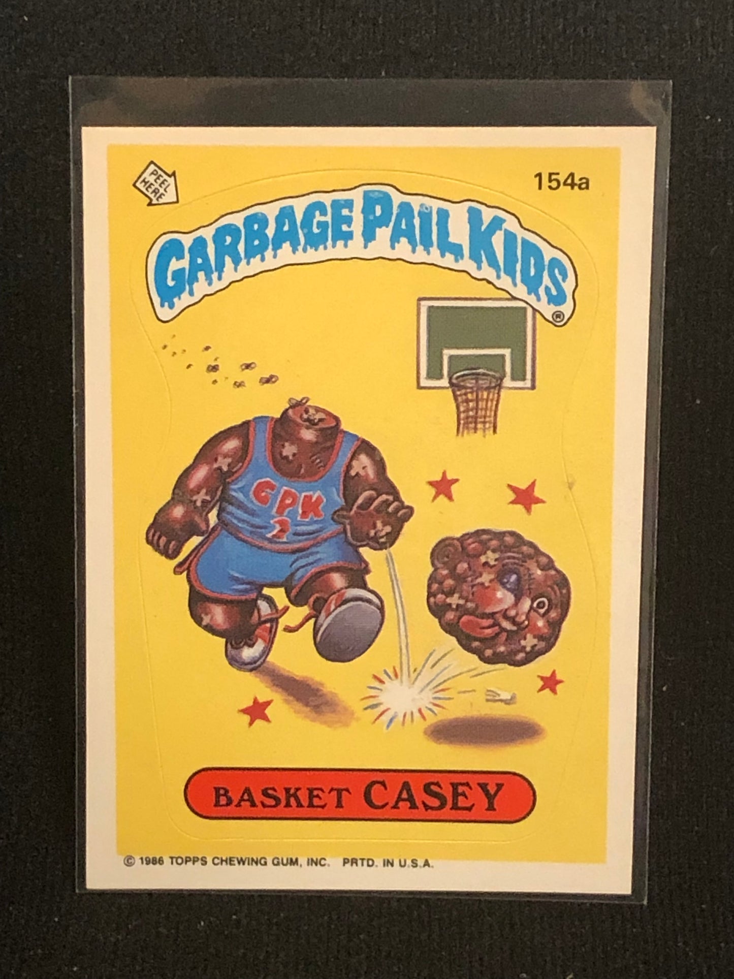 Garbage Pail Kids Original Series 4 (os4) 154a Basket Casey