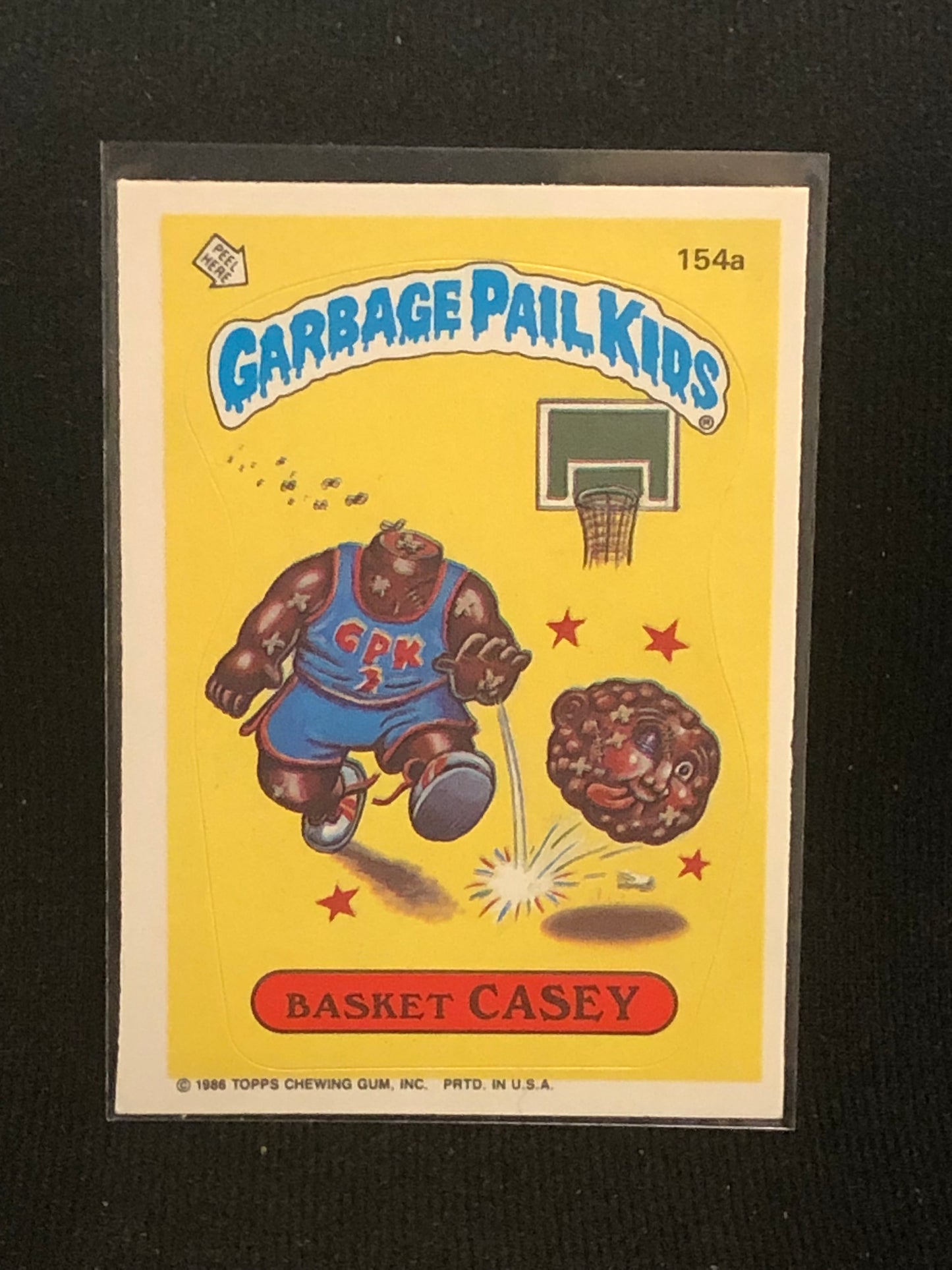 Garbage Pail Kids Original Series 4 (os4) 154a Basket Casey