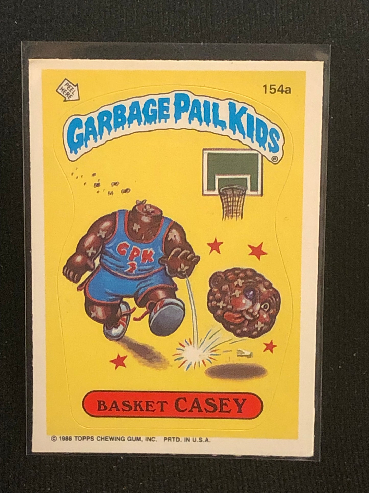 Garbage Pail Kids Original Series 4 (os4) 154a Basket Casey