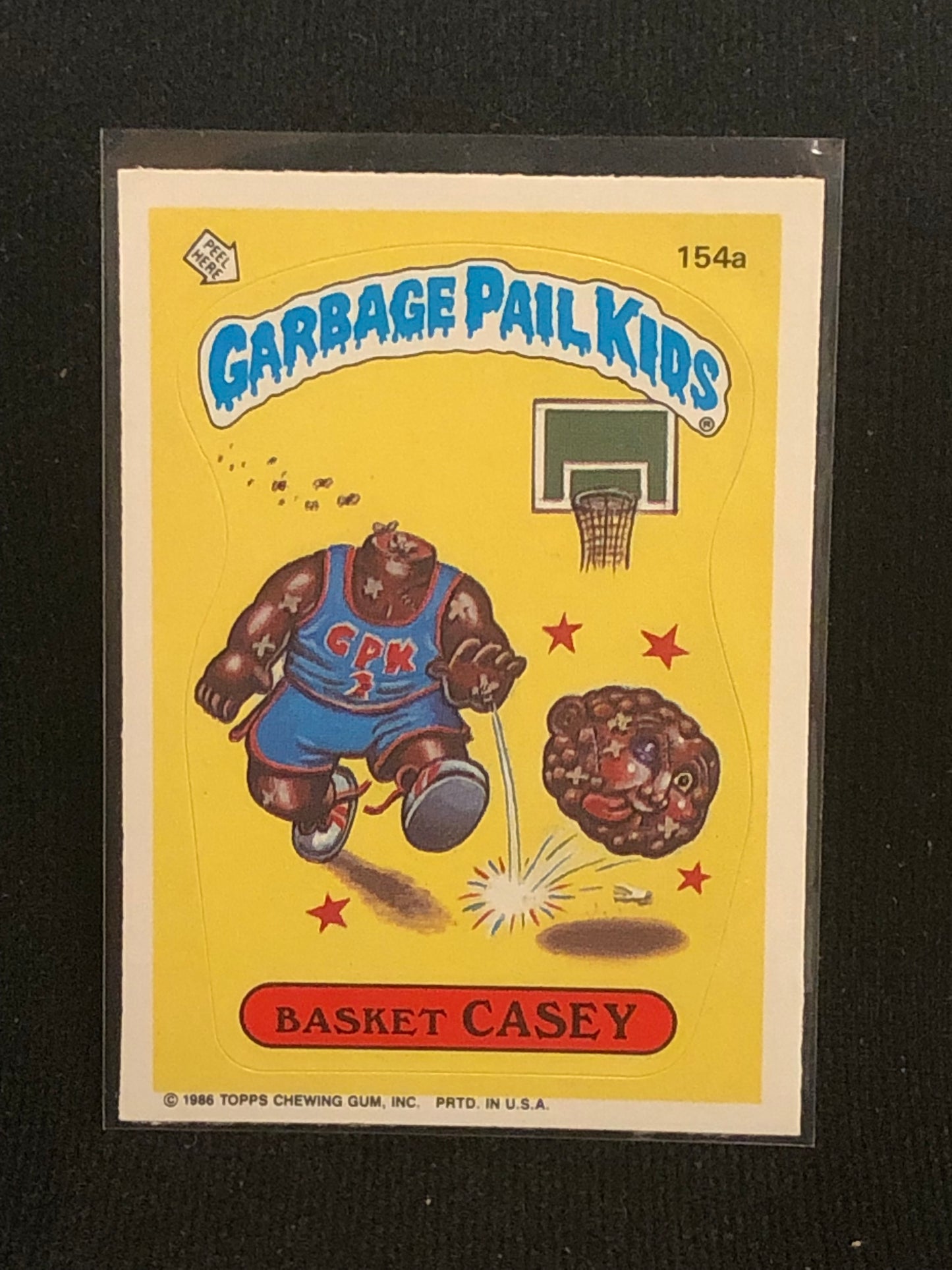 Garbage Pail Kids Original Series 4 (os4) 154a Basket Casey