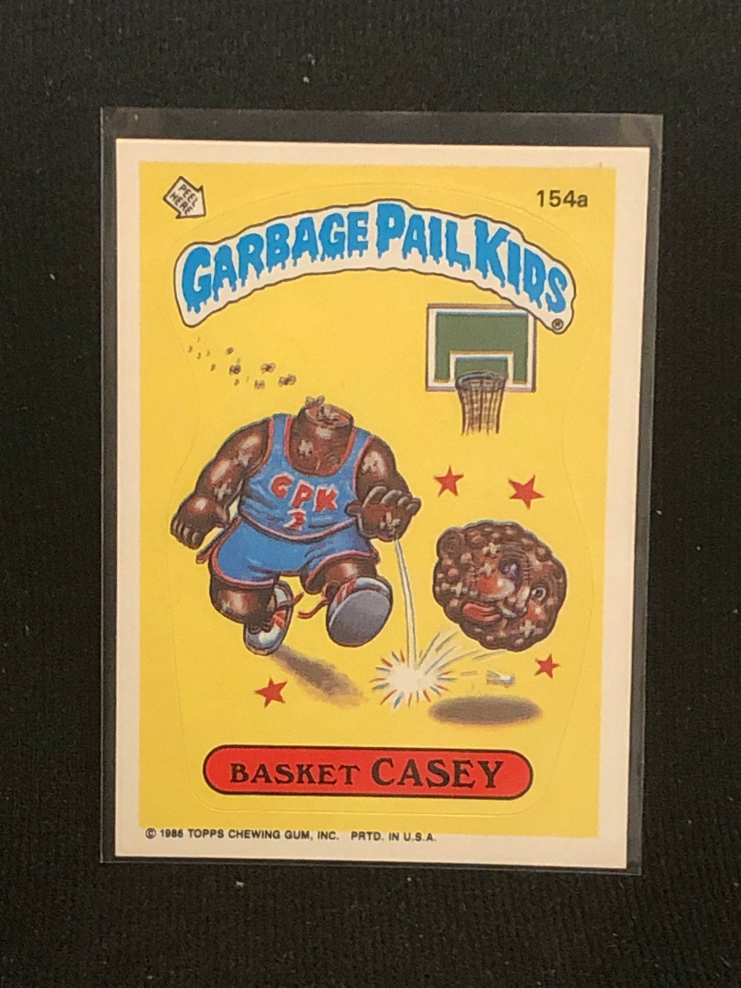 Garbage Pail Kids Original Series 4 (os4) 154a Basket Casey