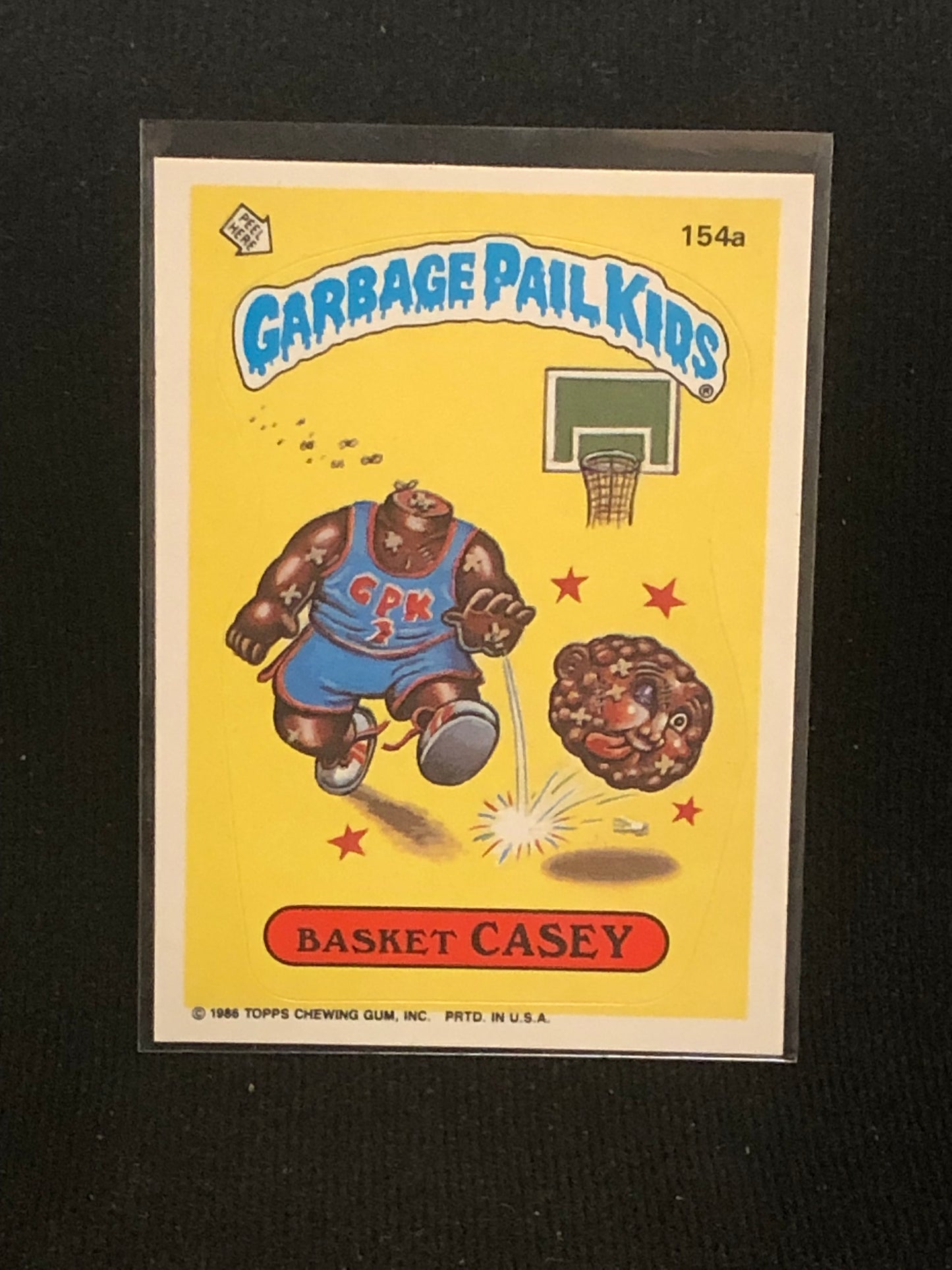 Garbage Pail Kids Original Series 4 (os4) 154a Basket Casey