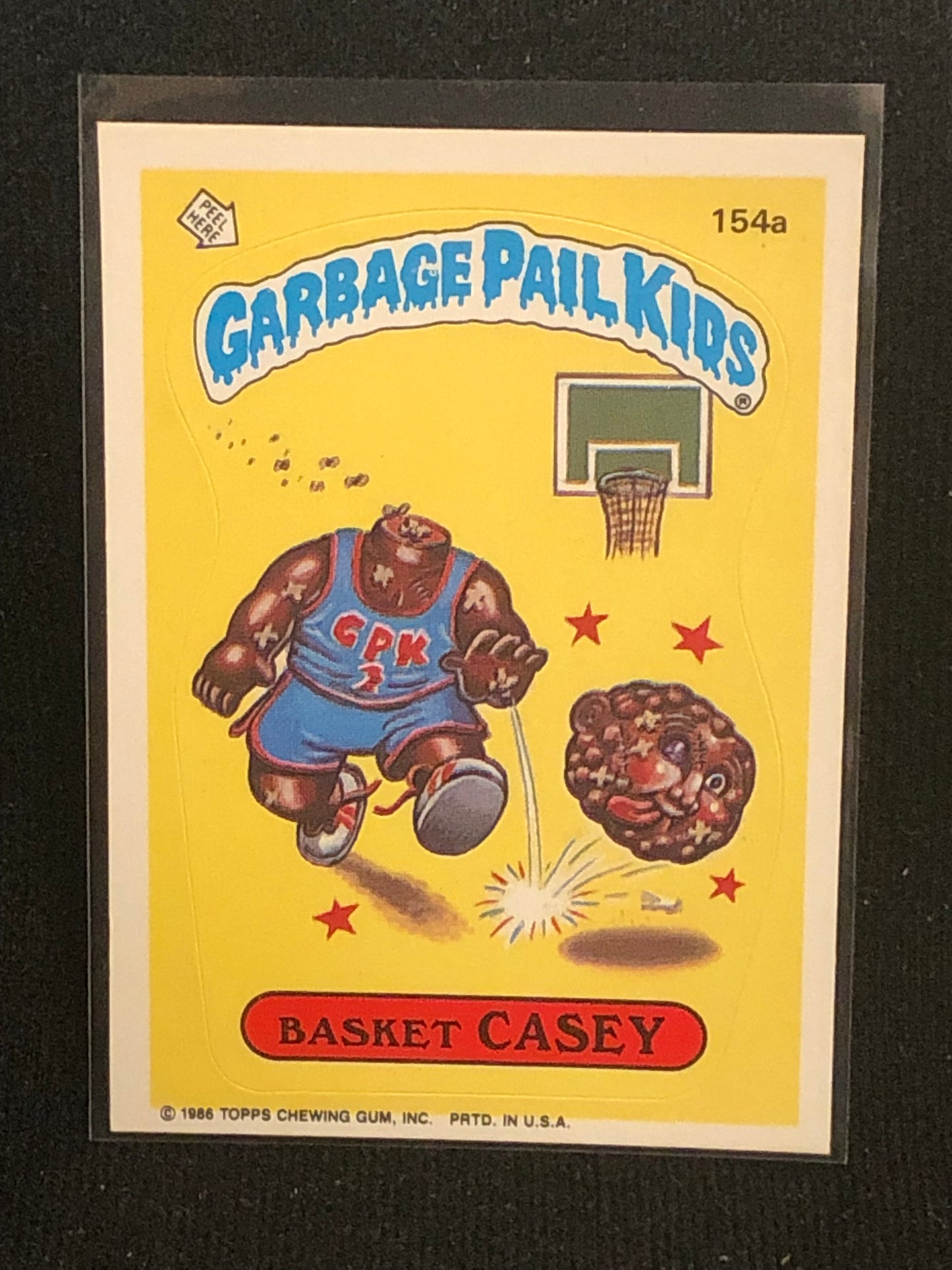 Garbage Pail Kids Original Series 4 (os4) 154a Basket Casey