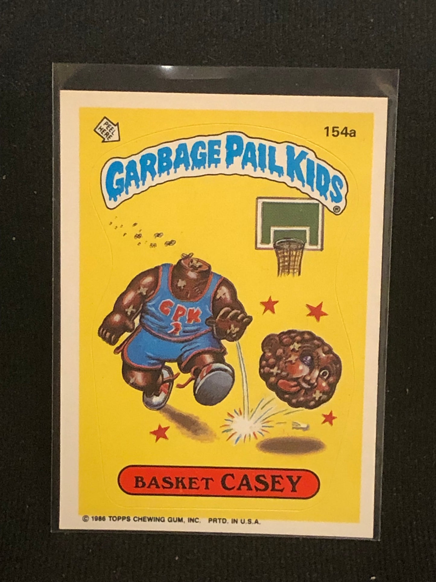 Garbage Pail Kids Original Series 4 (os4) 154a Basket Casey