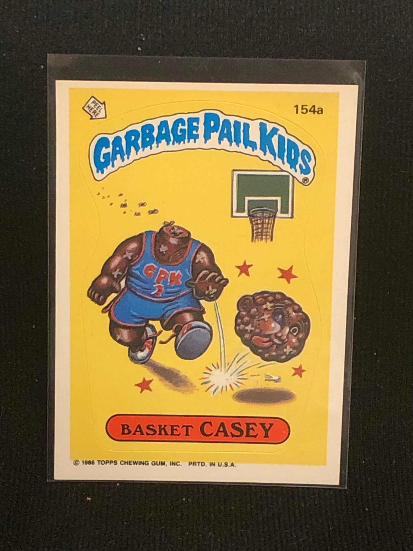 Garbage Pail Kids Original Series 4 (os4) 154a Basket Casey