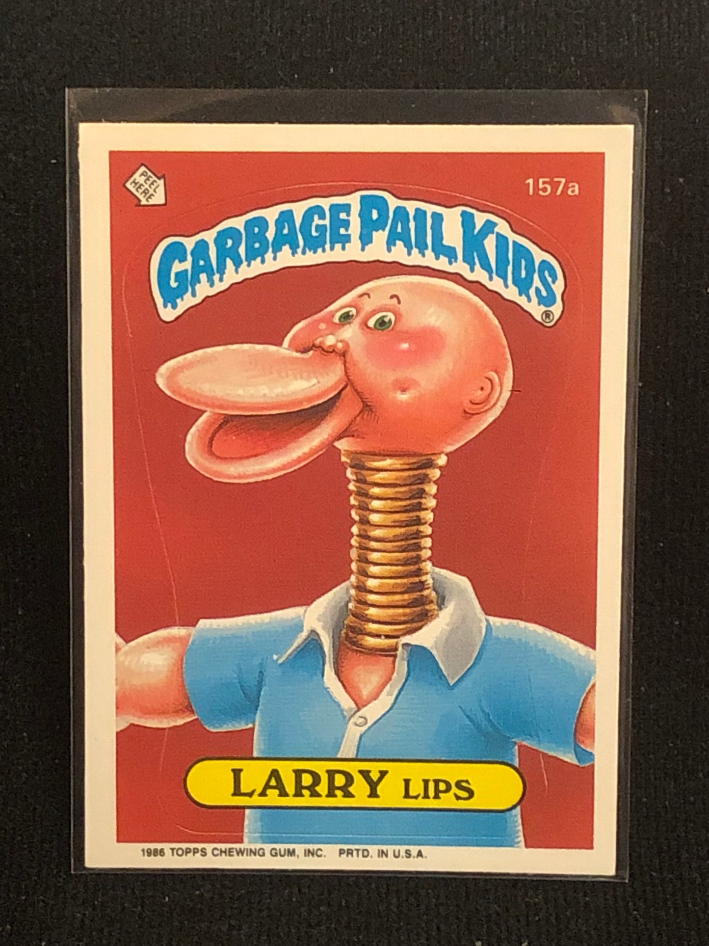 Garbage Pail Kids Original Series 4 (os4) 157a Larry Lips