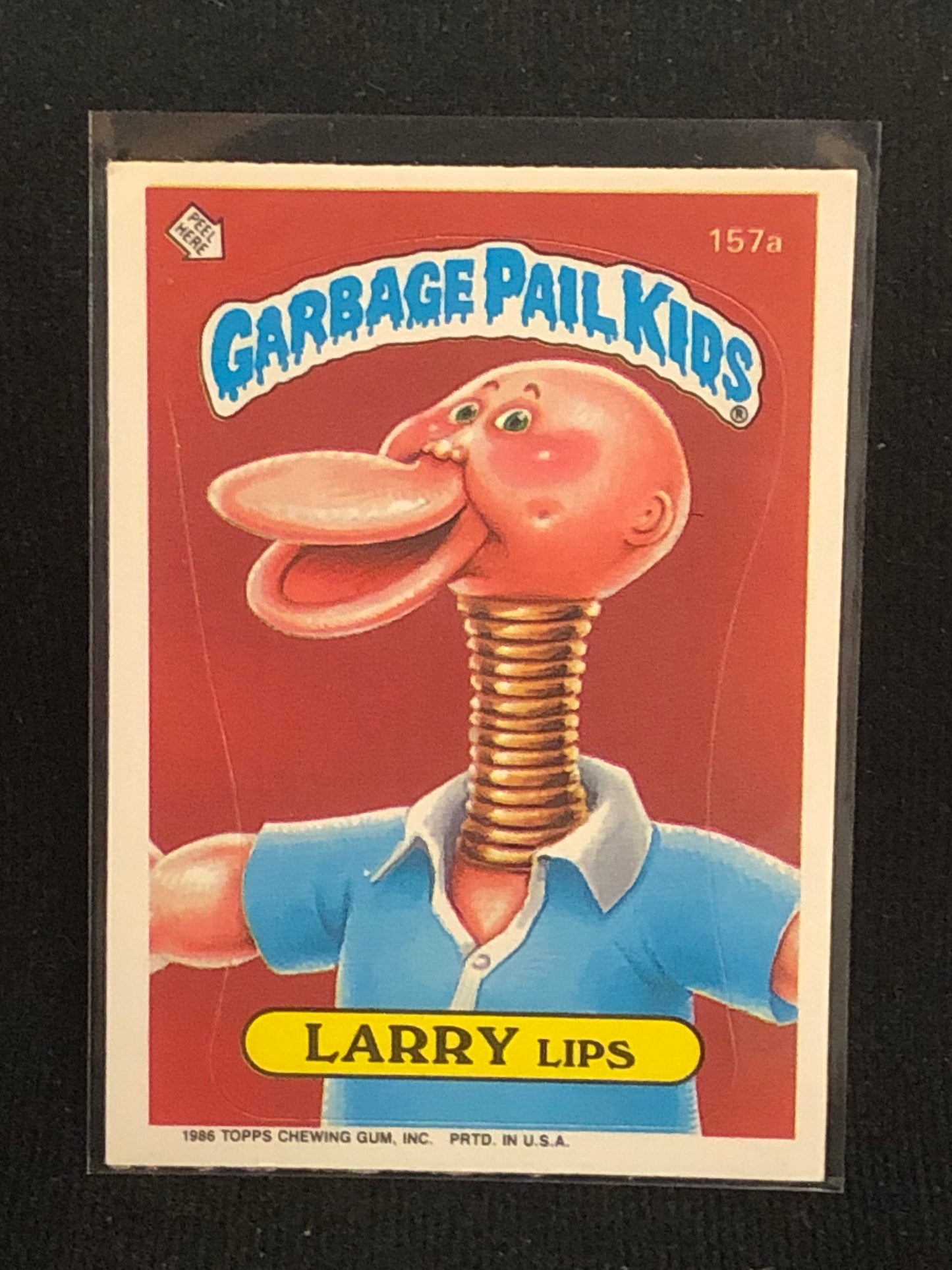 Garbage Pail Kids Original Series 4 (os4) 157a Larry Lips