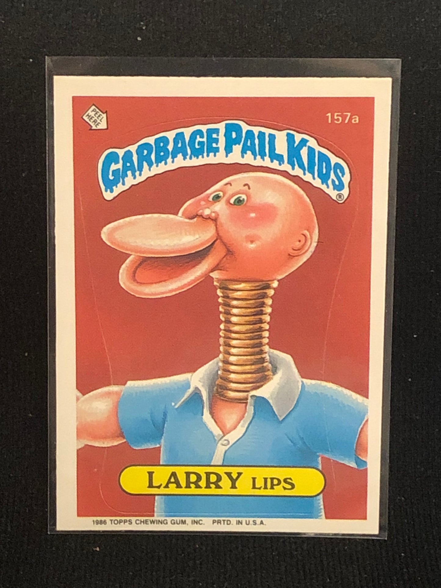 Garbage Pail Kids Original Series 4 (os4) 157a Larry Lips