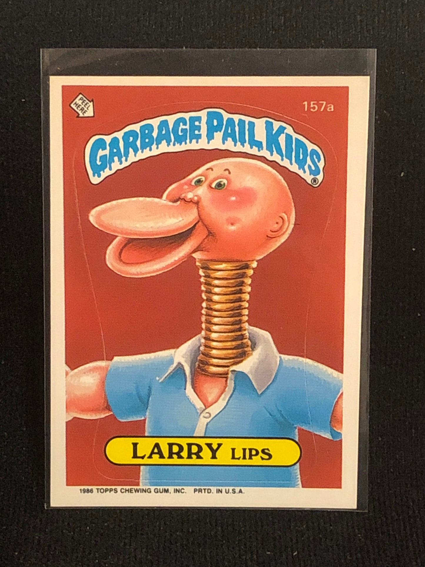 Garbage Pail Kids Original Series 4 (os4) 157a Larry Lips