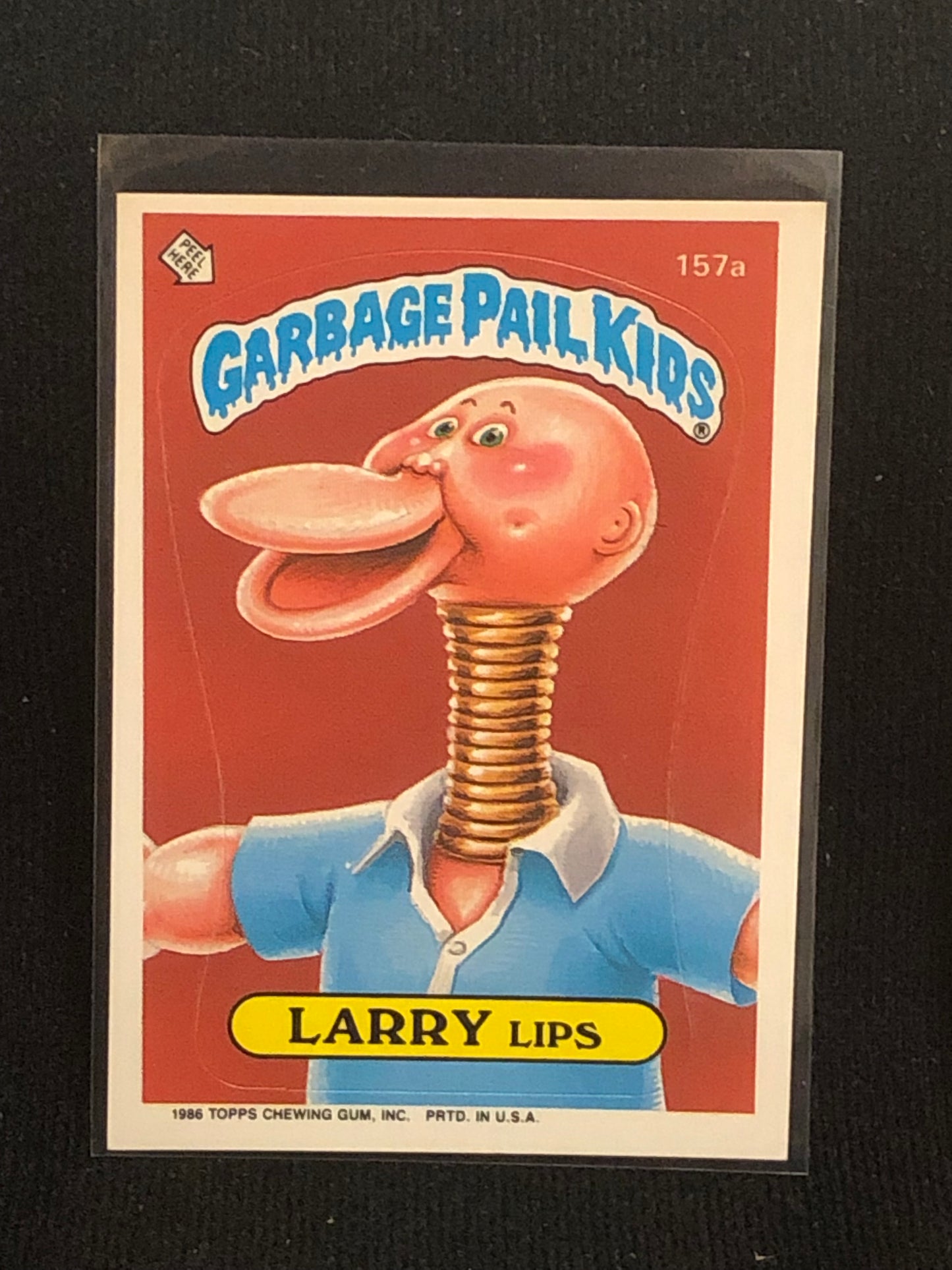 Garbage Pail Kids Original Series 4 (os4) 157a Larry Lips