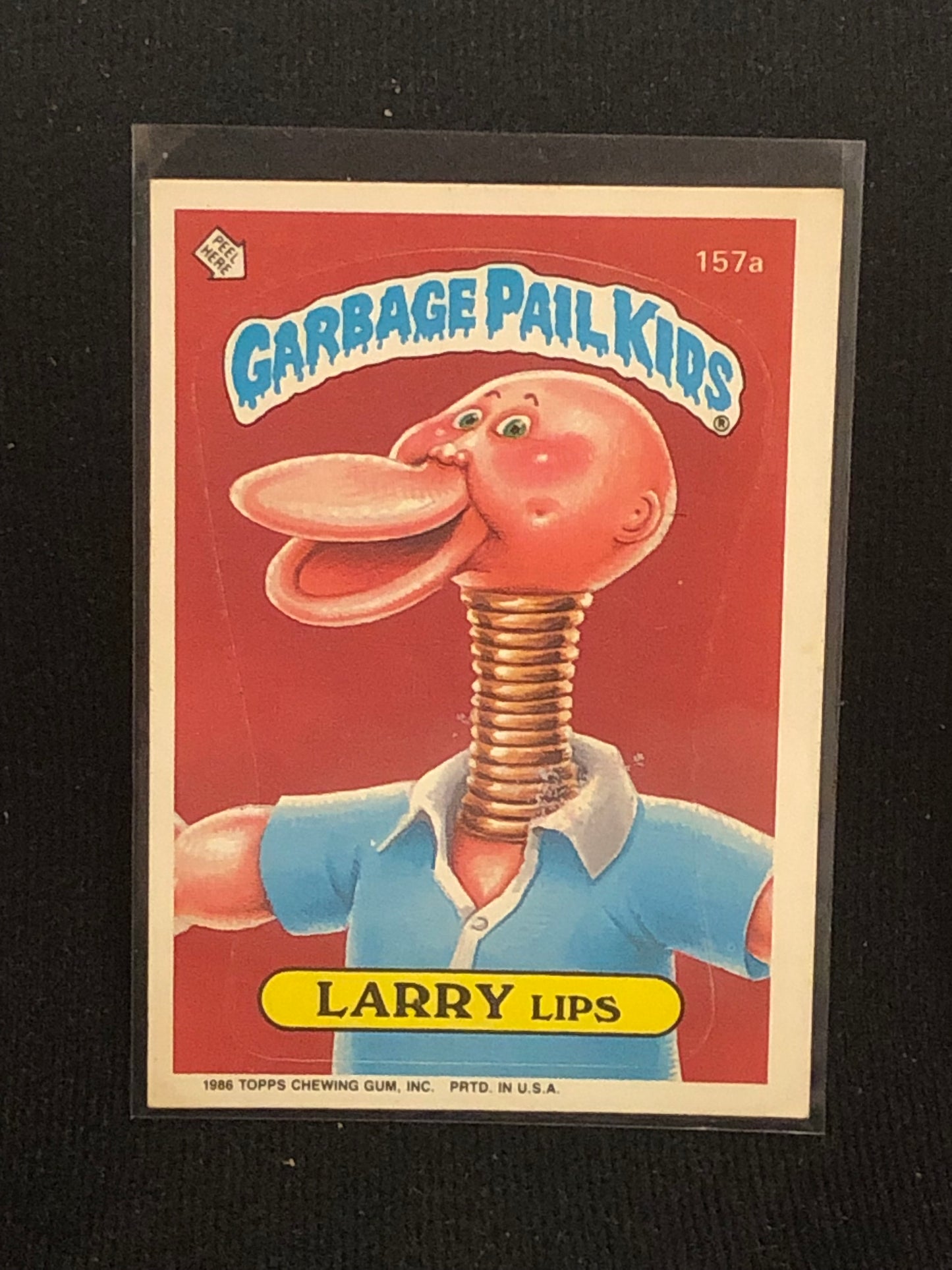 Garbage Pail Kids Original Series 4 (os4) 157a Larry Lips