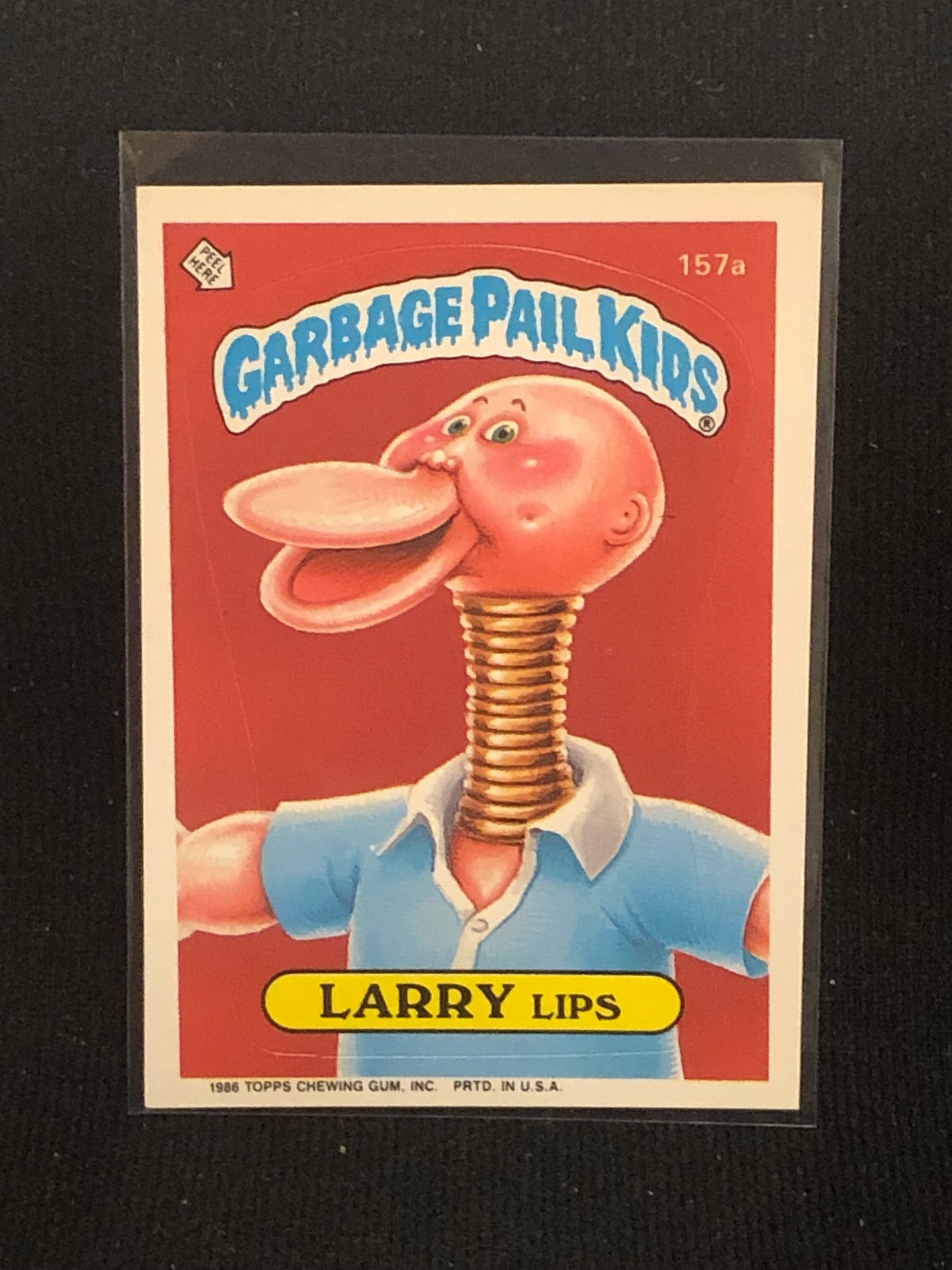 Garbage Pail Kids Original Series 4 (os4) 157a Larry Lips