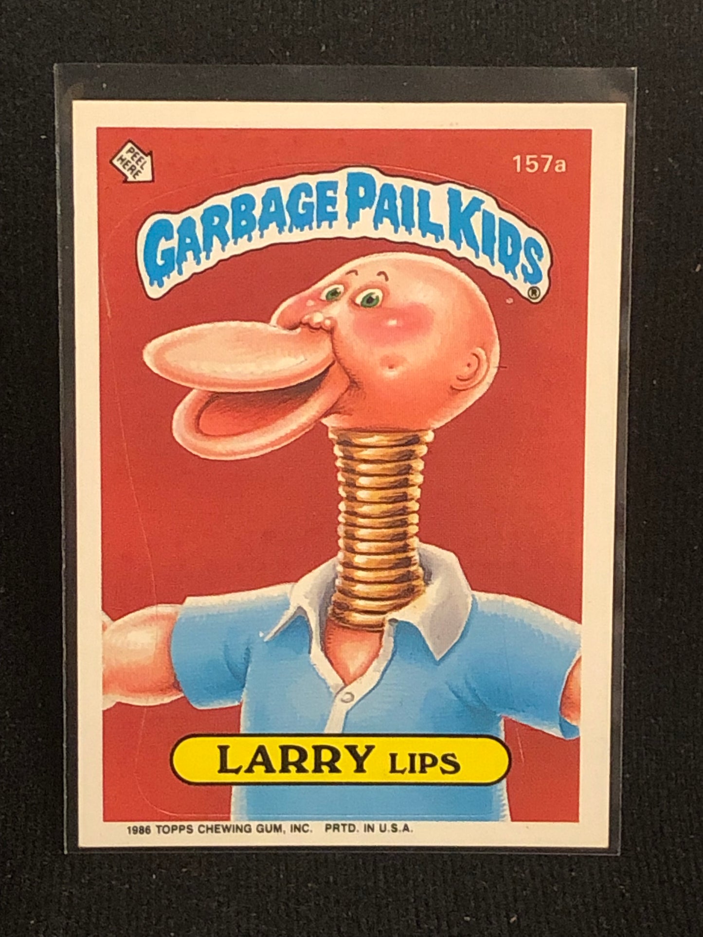 Garbage Pail Kids Original Series 4 (os4) 157a Larry Lips