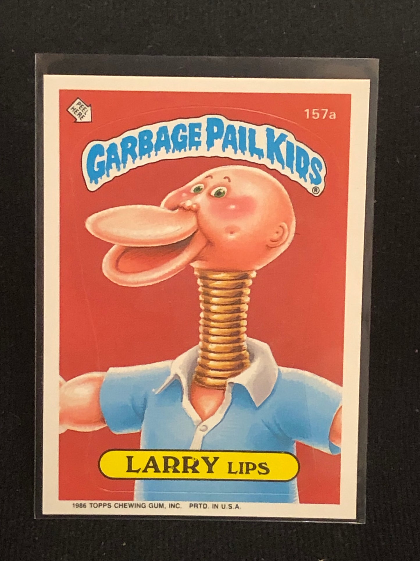 Garbage Pail Kids Original Series 4 (os4) 157a Larry Lips