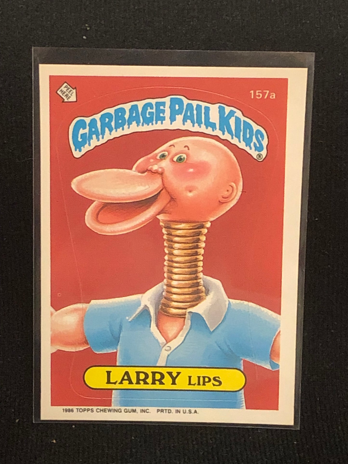 Garbage Pail Kids Original Series 4 (os4) 157a Larry Lips