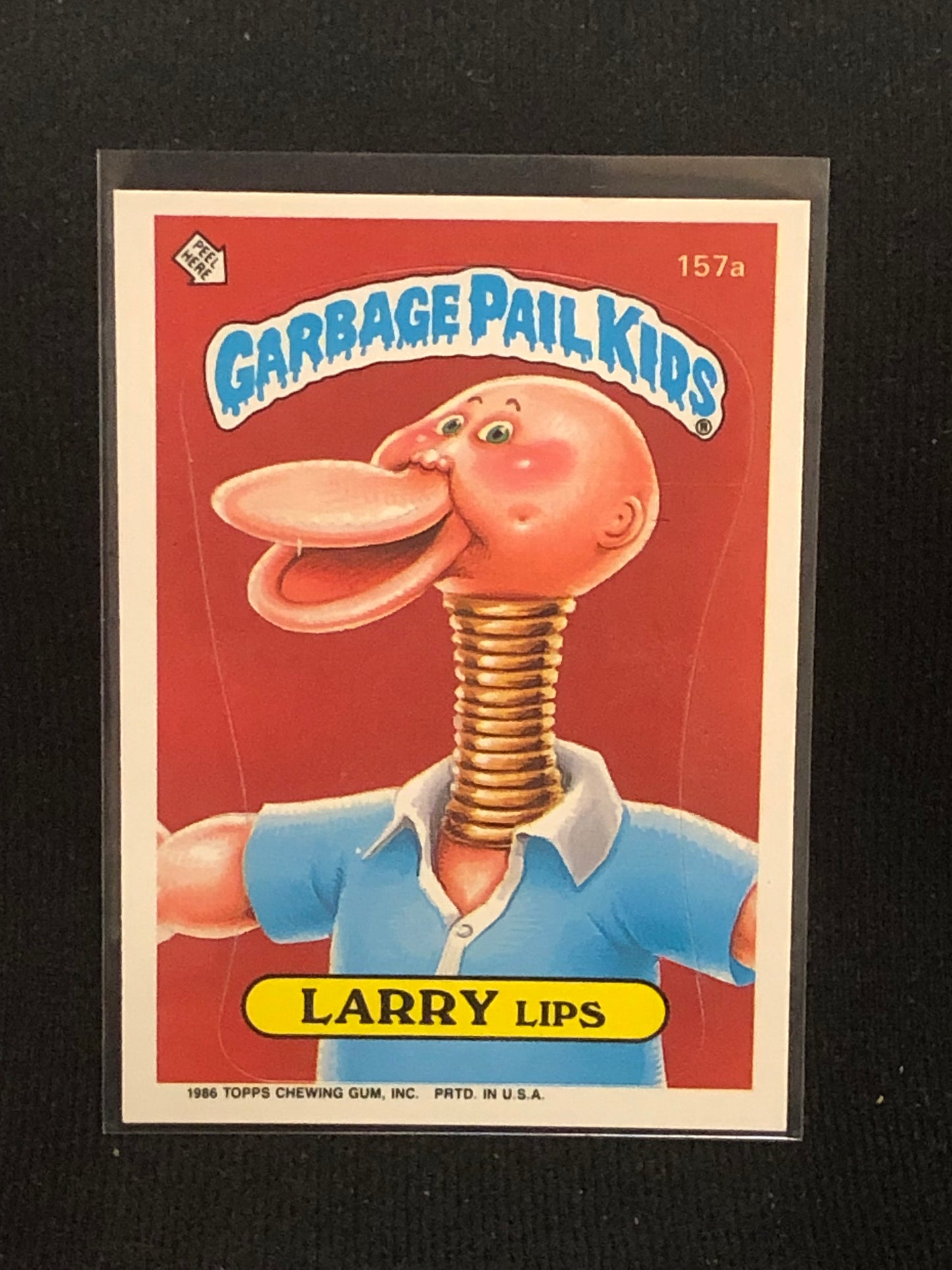 Garbage Pail Kids Original Series 4 (os4) 157a Larry Lips