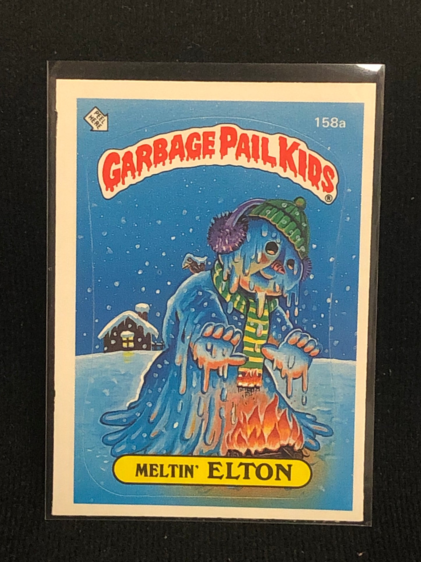 Garbage Pail Kids Original Series 4 (os4) 158a Meltin Elton