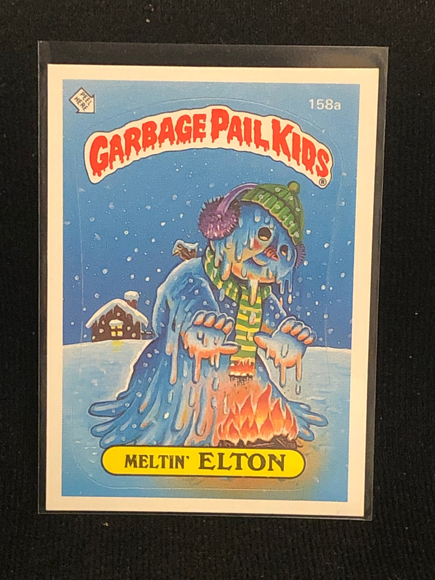 Garbage Pail Kids Original Series 4 (os4) 158a Meltin Elton