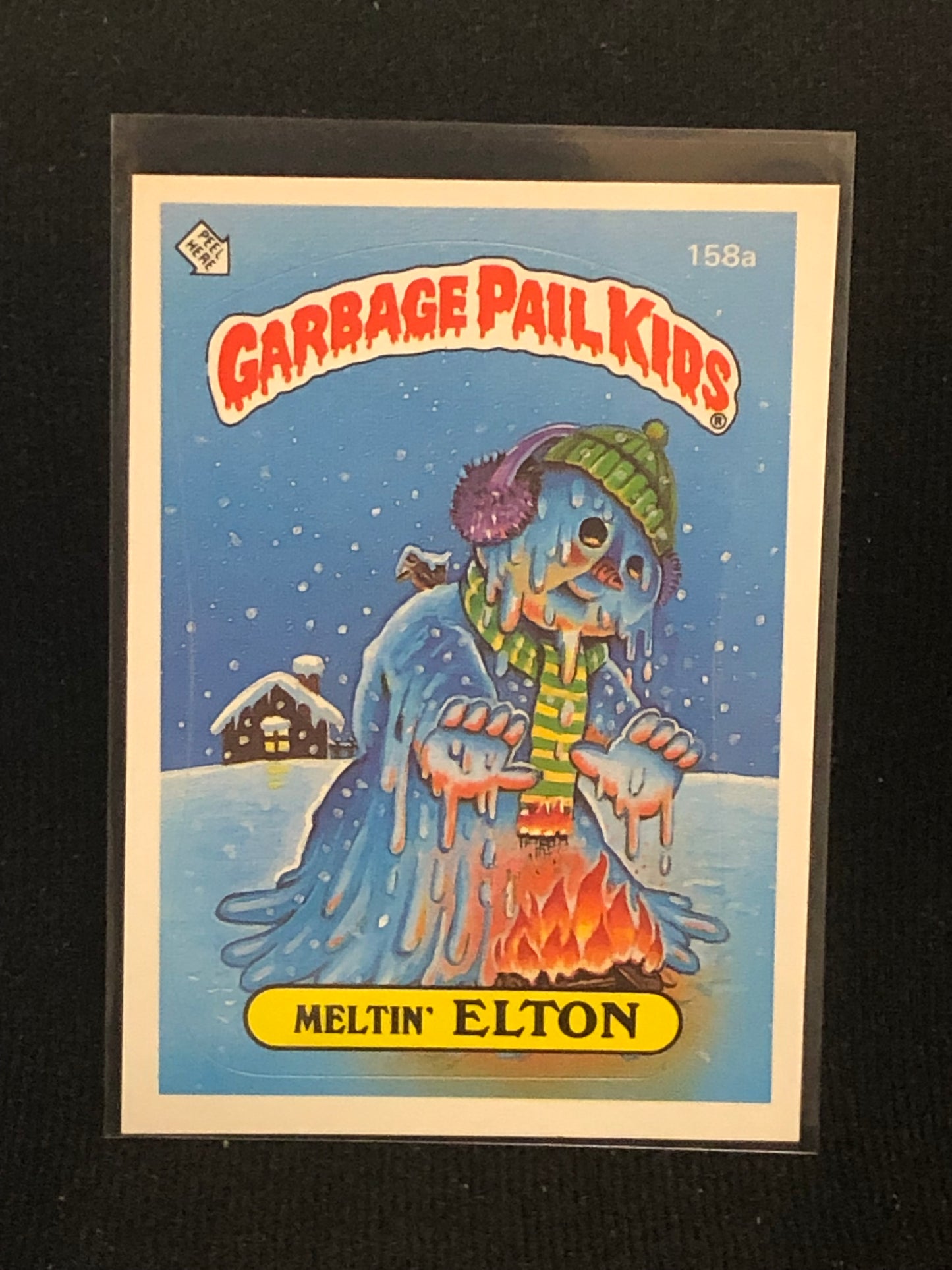 Garbage Pail Kids Original Series 4 (os4) 158a Meltin Elton